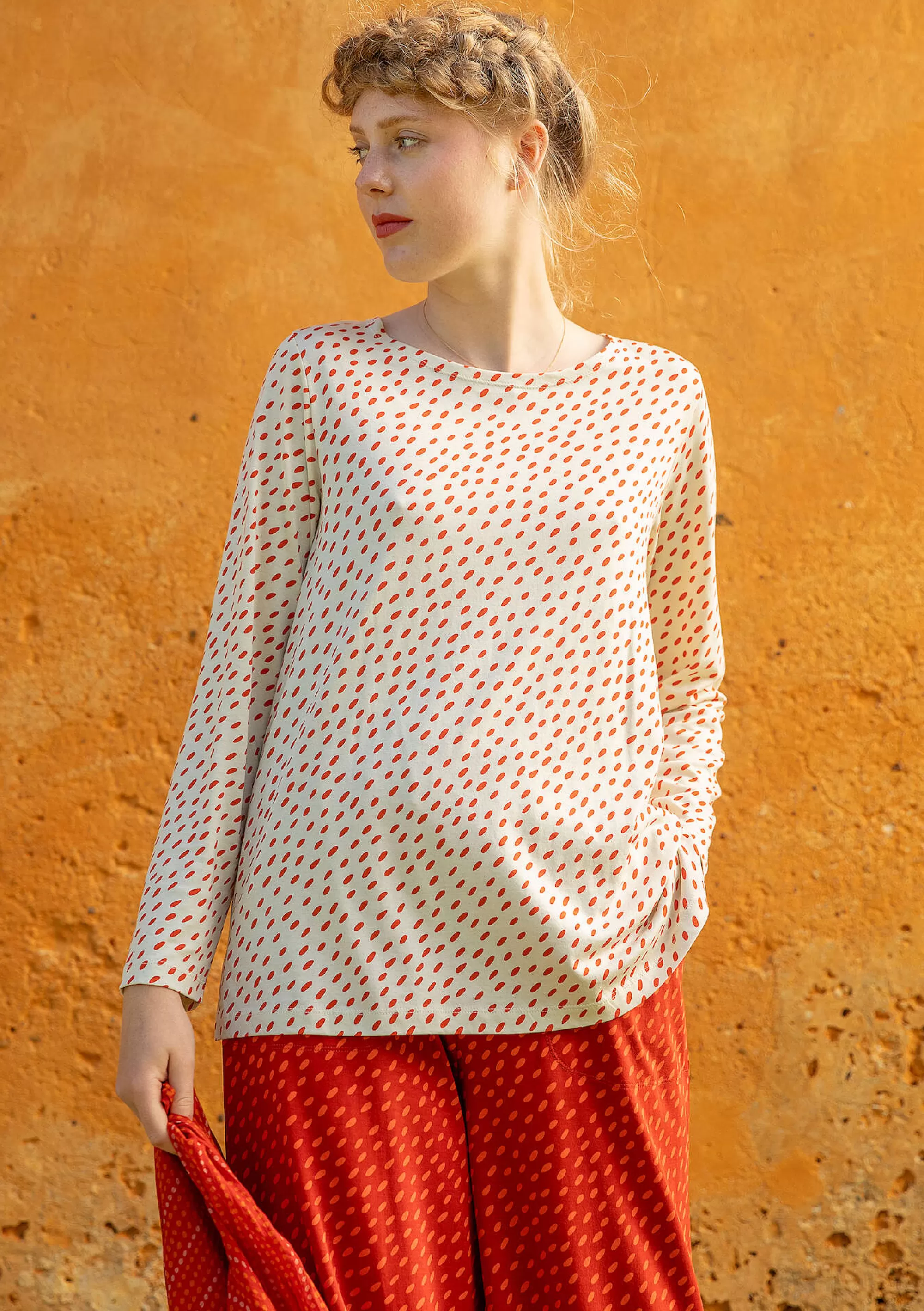 Pullover & Shirts | Öko-Baumwolle^Gudrun Sjödén Shirt Långvik Aus Bio-Baumwolle/Modal chili
