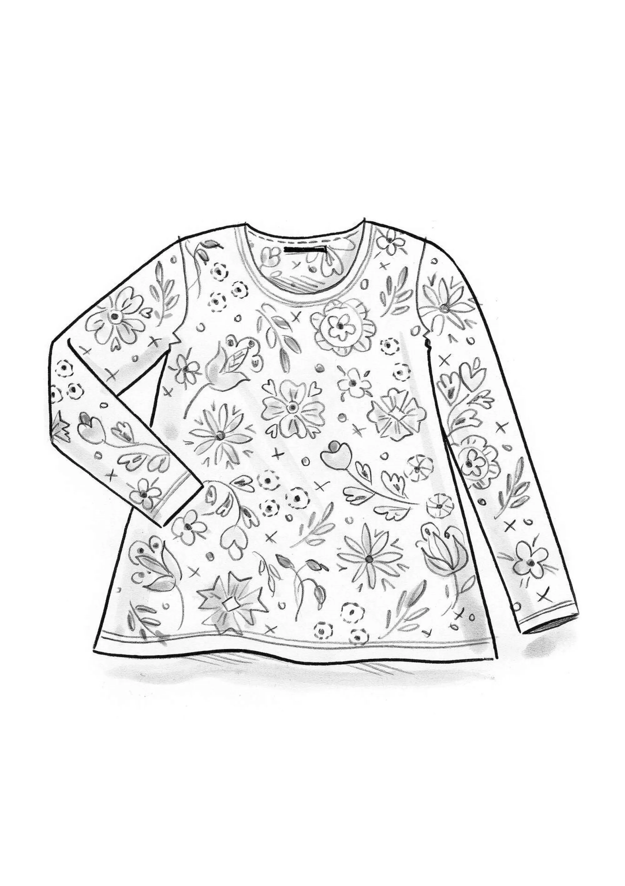 Pullover & Shirts | Blumenkleidung^Gudrun Sjödén Shirt Mongolia Aus Lyocell/Elasthan schwarz