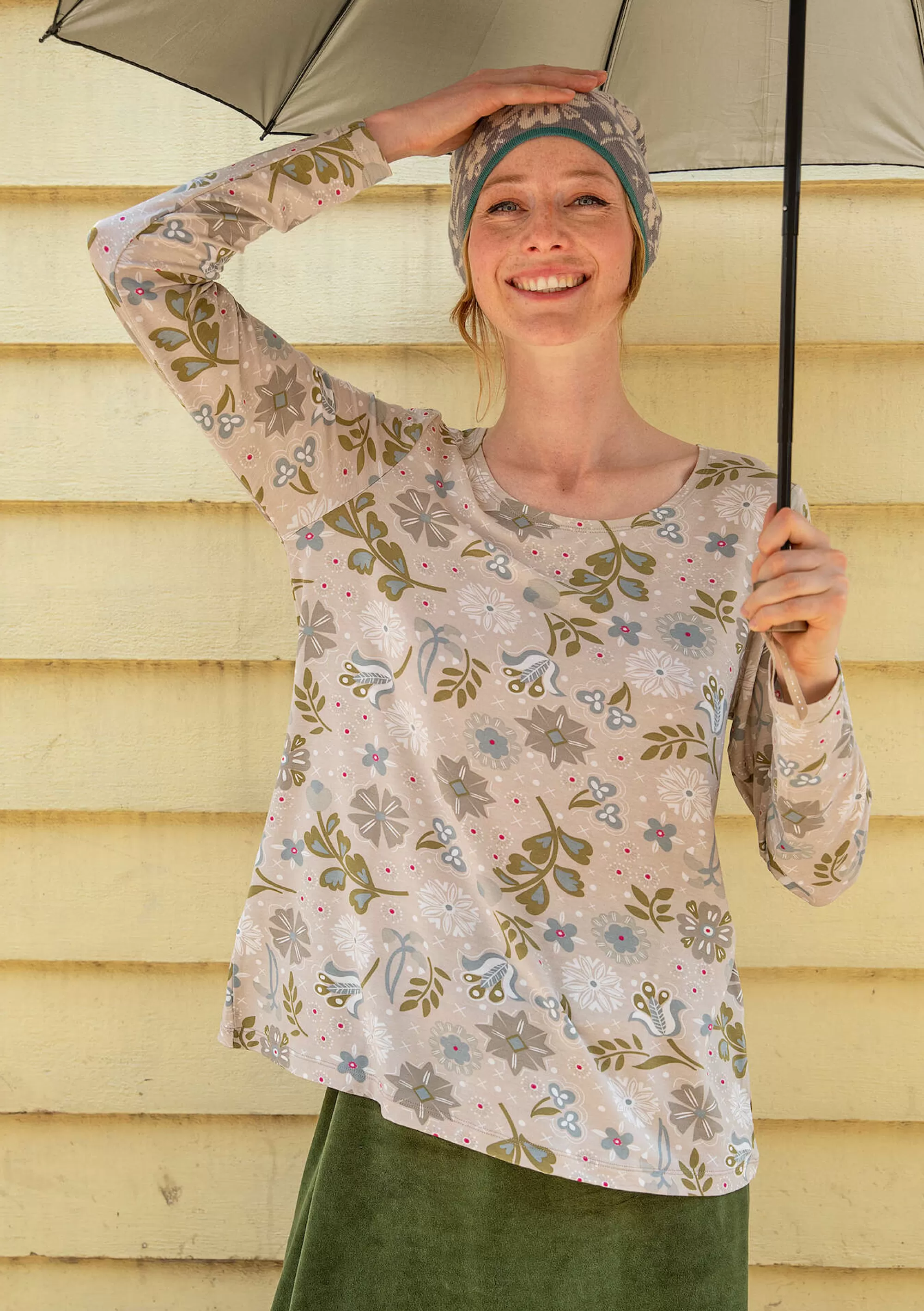 Pullover & Shirts | Blumenkleidung^Gudrun Sjödén Shirt Mongolia Aus Lyocell/Elasthan natur