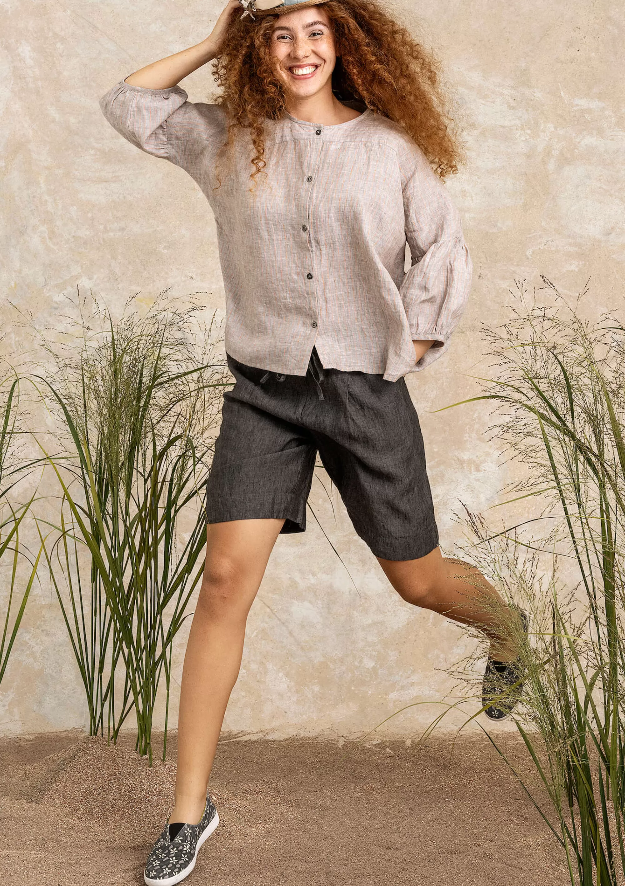 Hosen | Leinenkleidung^Gudrun Sjödén Shorts Aus Leinengewebe schwarz
