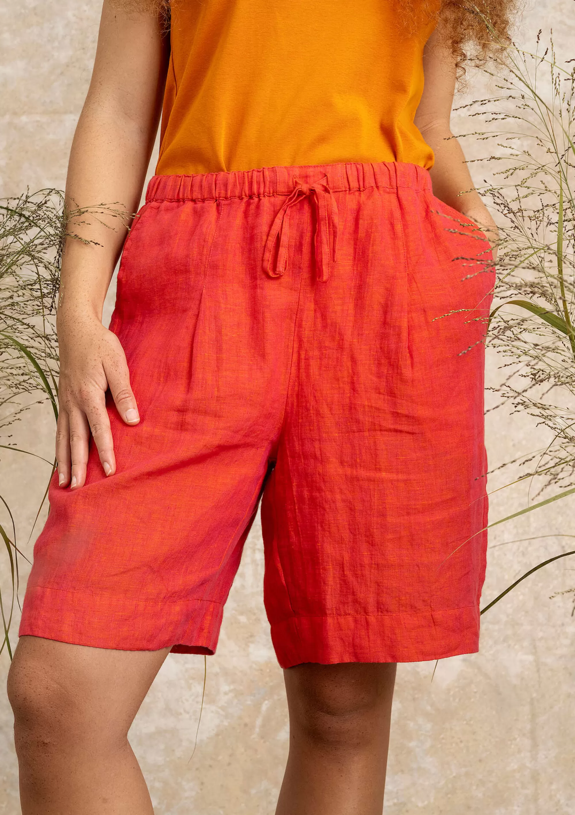Hosen | Leinenkleidung^Gudrun Sjödén Shorts Aus Leinengewebe radieschen