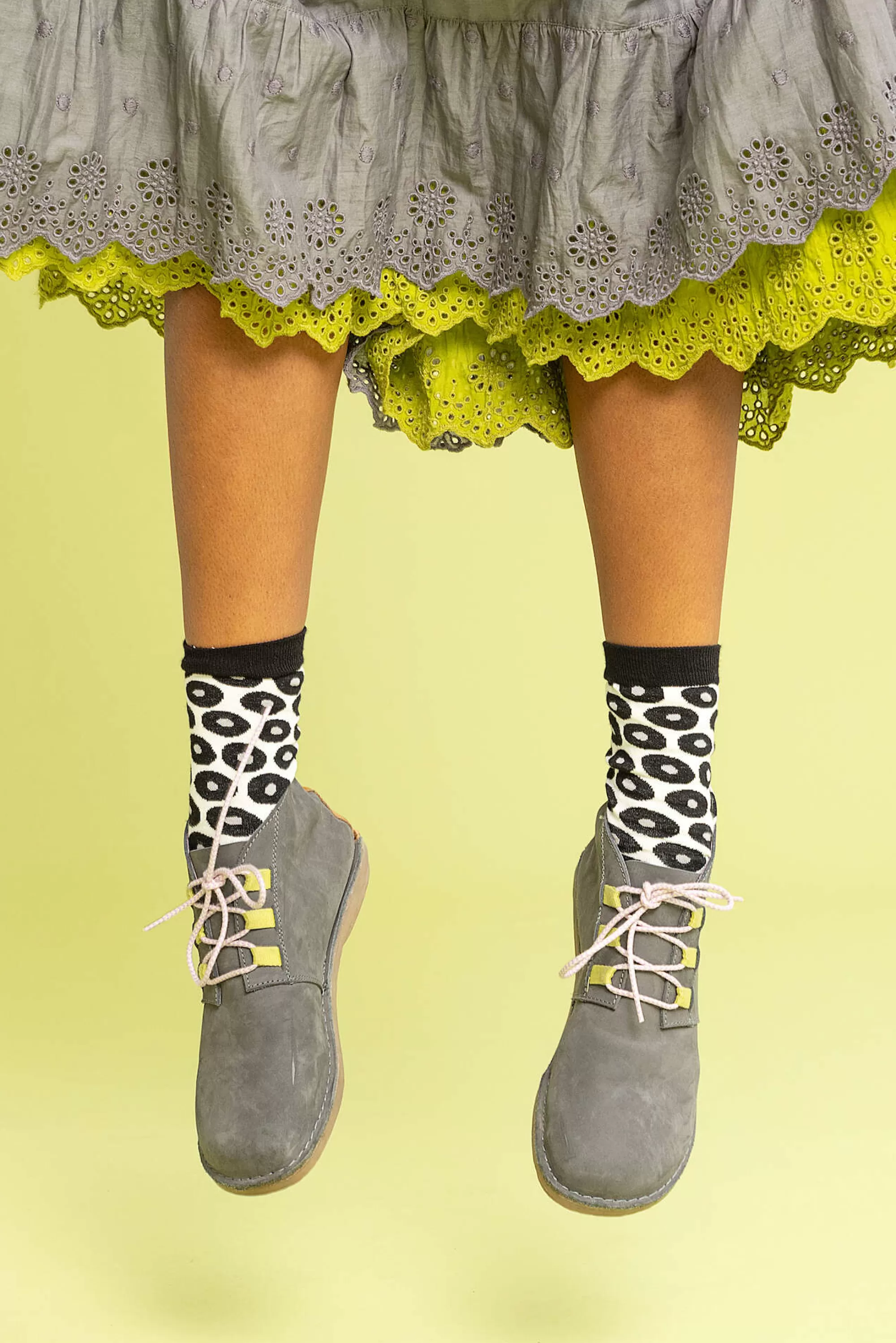 Schuhe^Gudrun Sjödén Stiefeletten Aus Nubukleder aschgrau