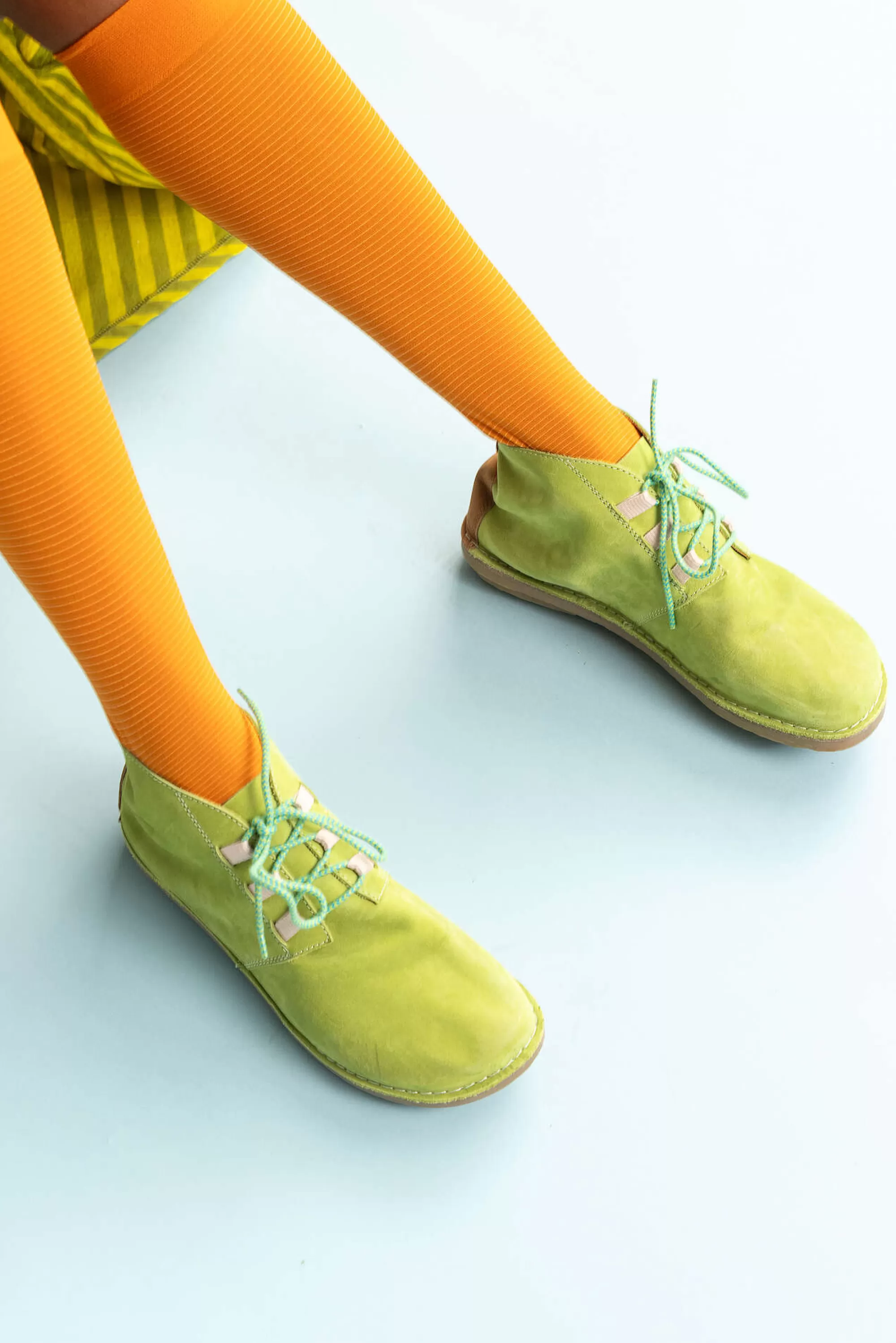 Schuhe^Gudrun Sjödén Stiefeletten Aus Nubukleder pistazie