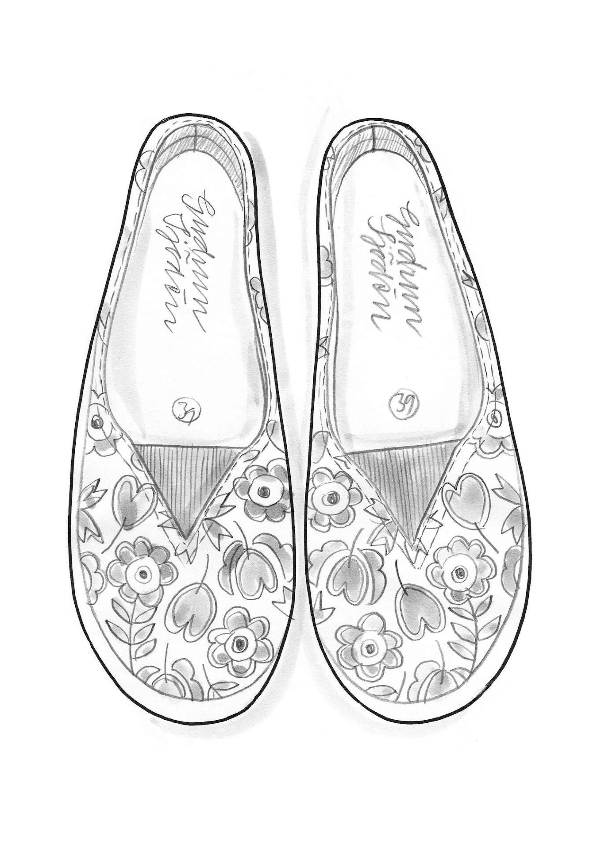 Schuhe | Blumenkleidung^Gudrun Sjödén Stoffschuhe Jane Aus Baumwolle hibiskus