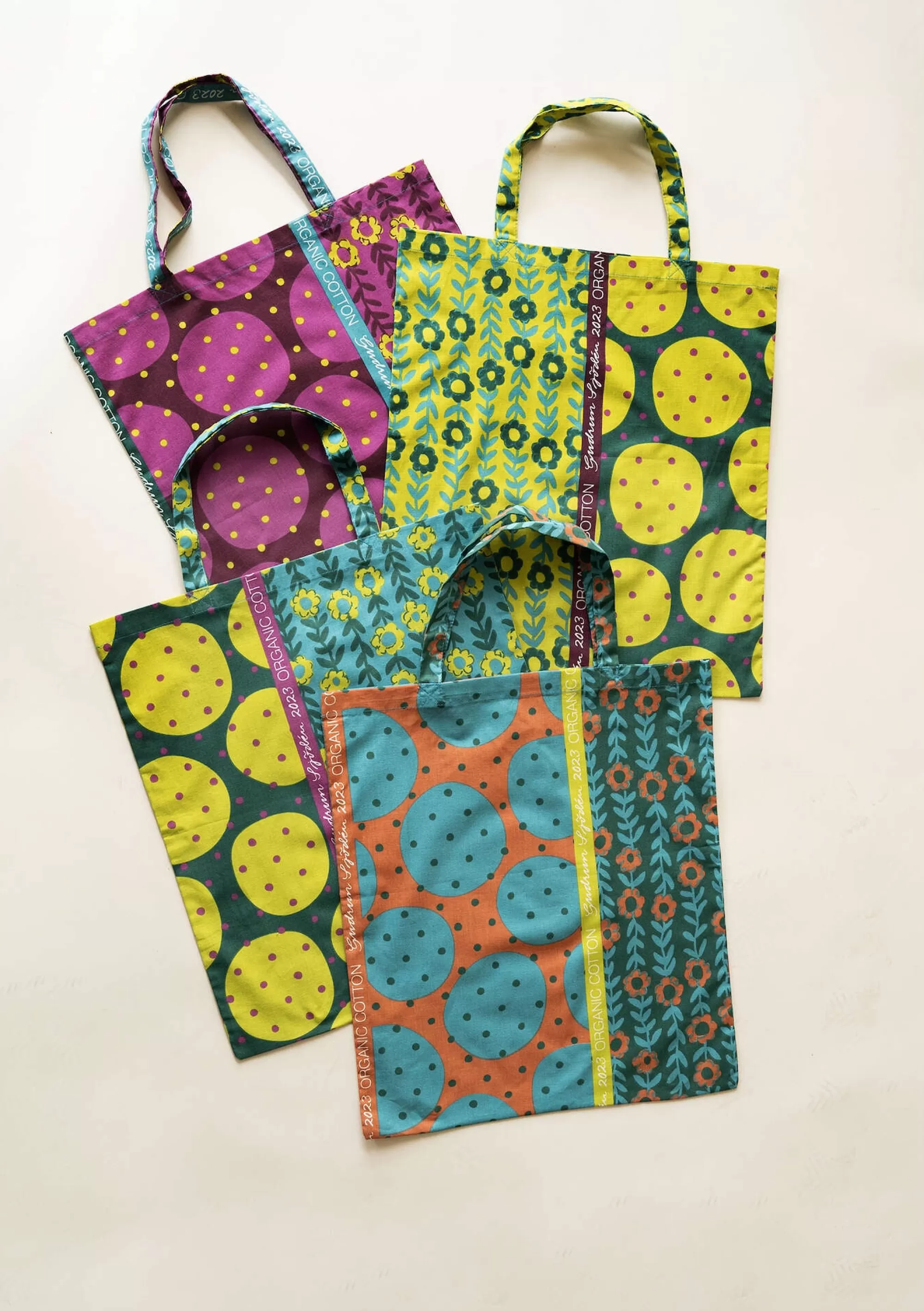 Taschen^Gudrun Sjödén Stofftasche Größe M, Aus Bio-Baumwolle multi