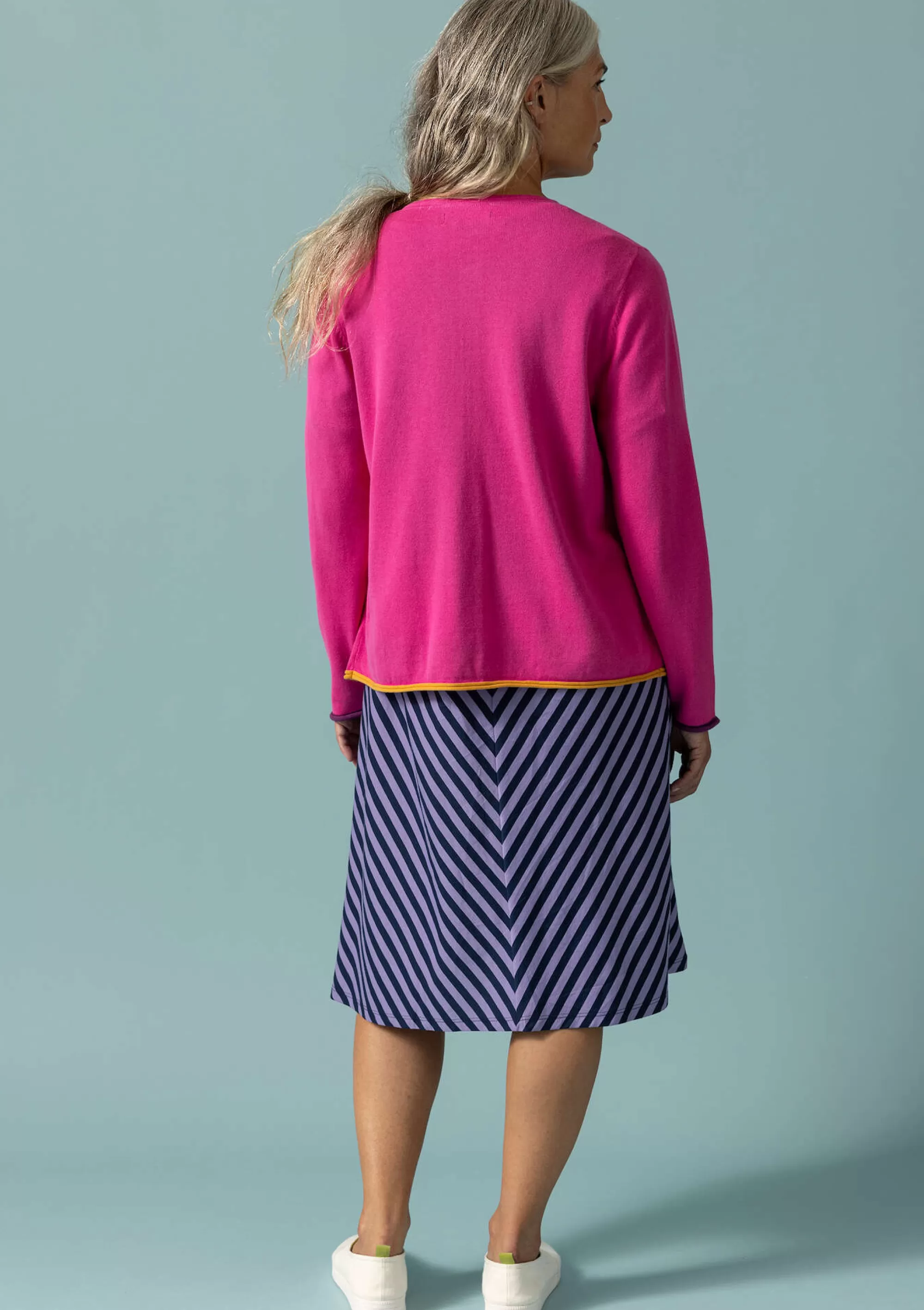 Strickjacken | Öko-Baumwolle^Gudrun Sjödén Strickjacke Aus Bio-/Recycling-Baumwolle hibiskus