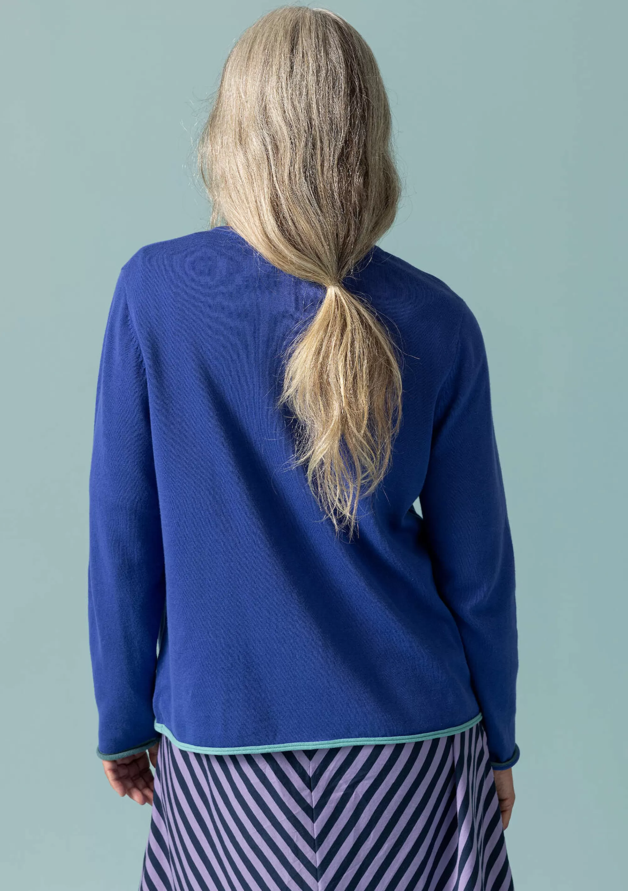 Strickjacken | Öko-Baumwolle^Gudrun Sjödén Strickjacke Aus Bio-/Recycling-Baumwolle lupine