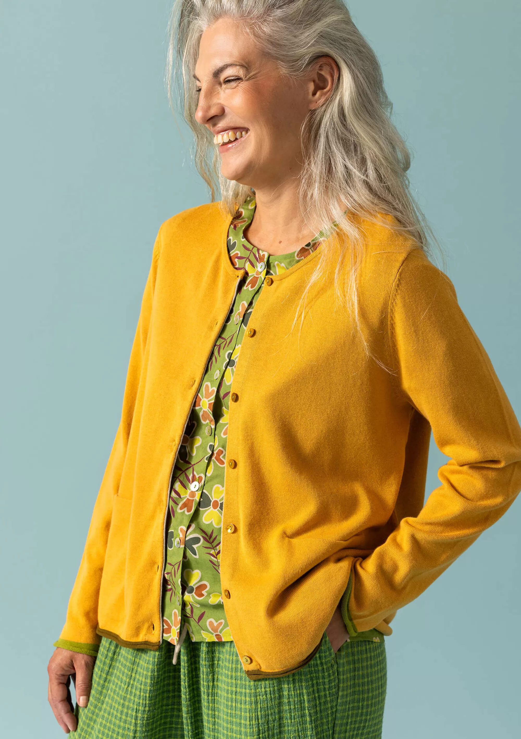 Strickjacken | Öko-Baumwolle^Gudrun Sjödén Strickjacke Aus Bio-/Recycling-Baumwolle hellocker