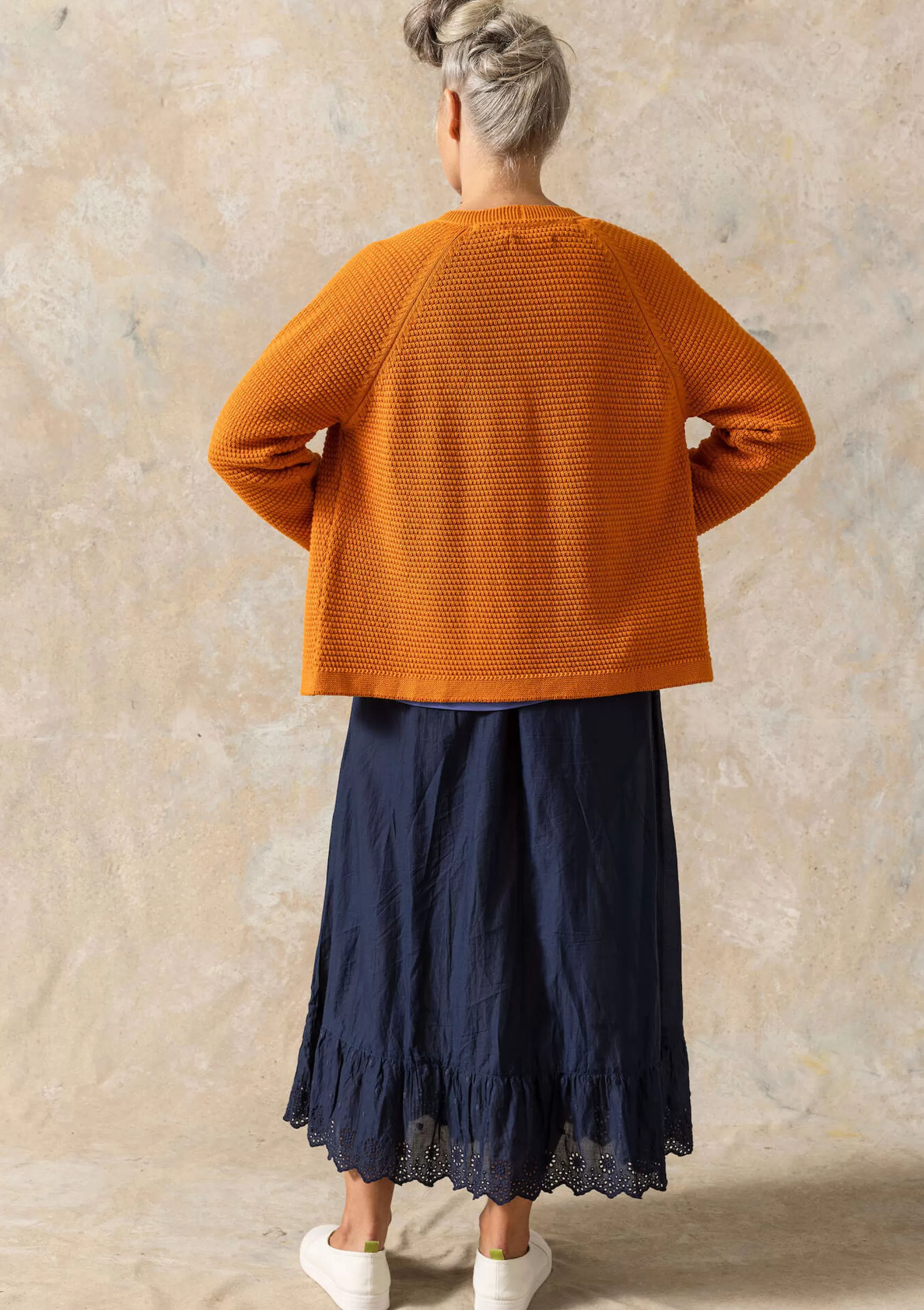 Skandinavische Mode | Strickjacken^Gudrun Sjödén Strickjacke Aus Recycling-Baumwolle masala