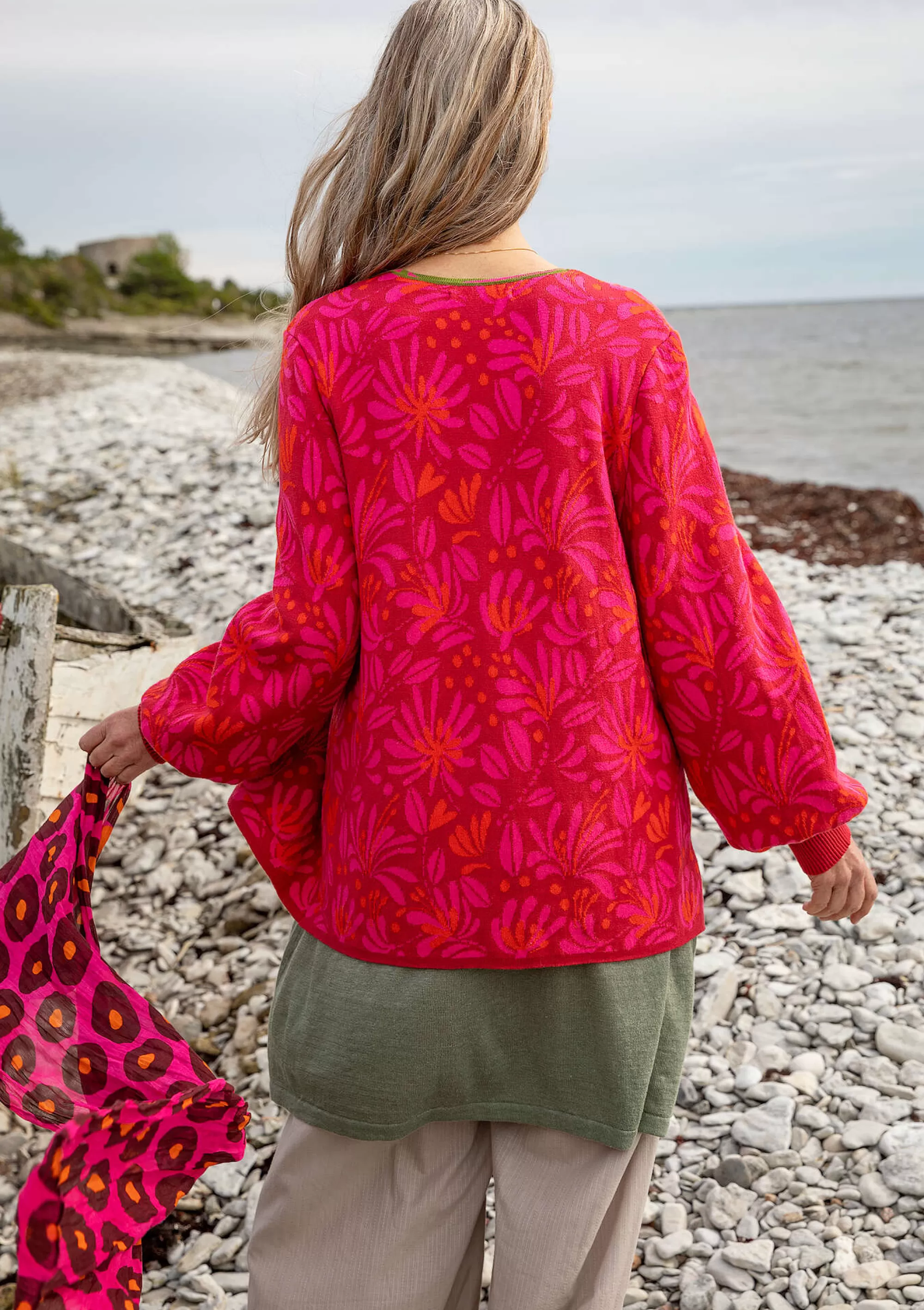 Strickjacken | Öko-Baumwolle^Gudrun Sjödén Strickjacke Bohuslän Aus Bio-/Recycling-Baumwolle rosenholz