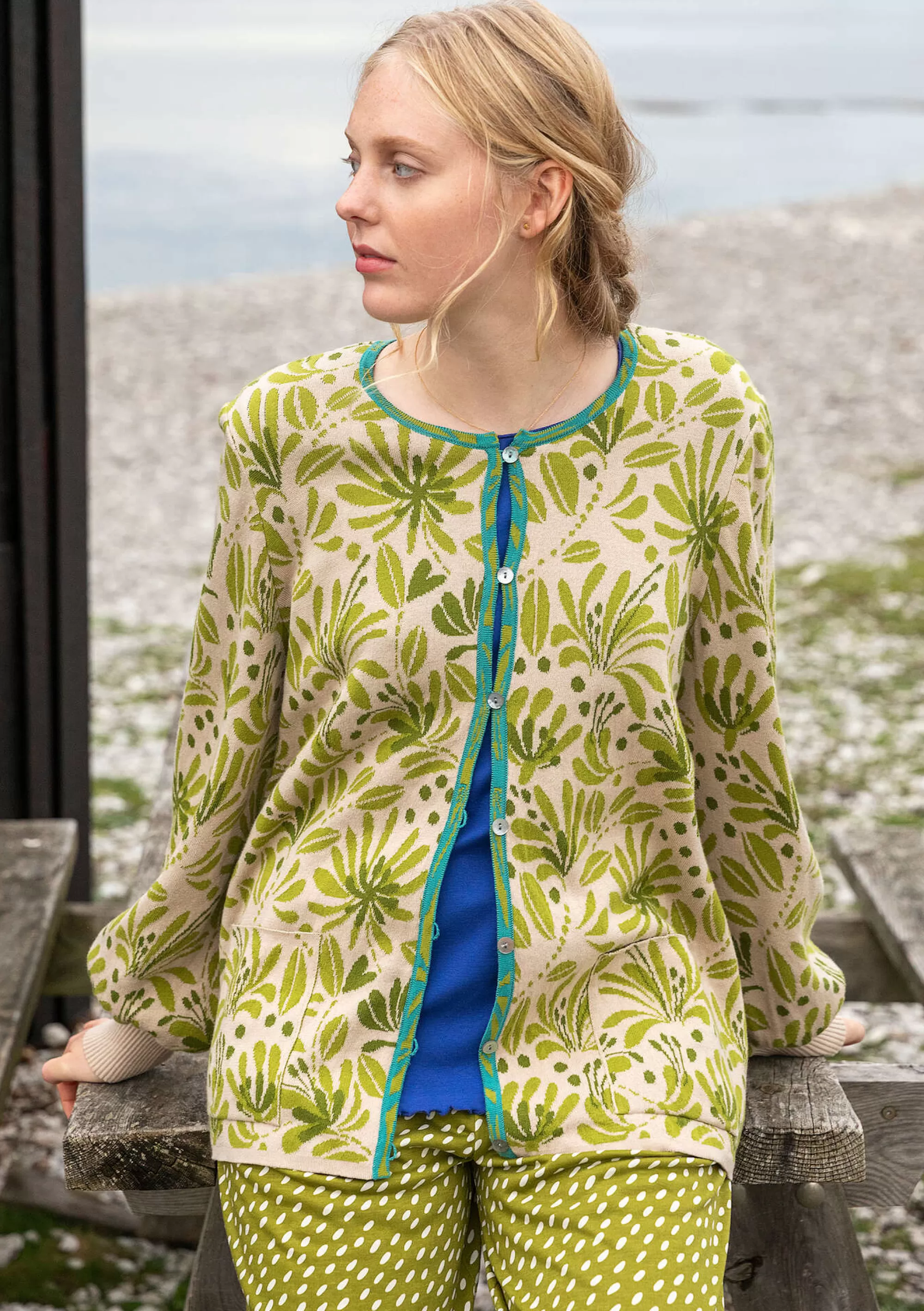 Strickjacken | Öko-Baumwolle^Gudrun Sjödén Strickjacke Bohuslän Aus Bio-/Recycling-Baumwolle dunkelnatur