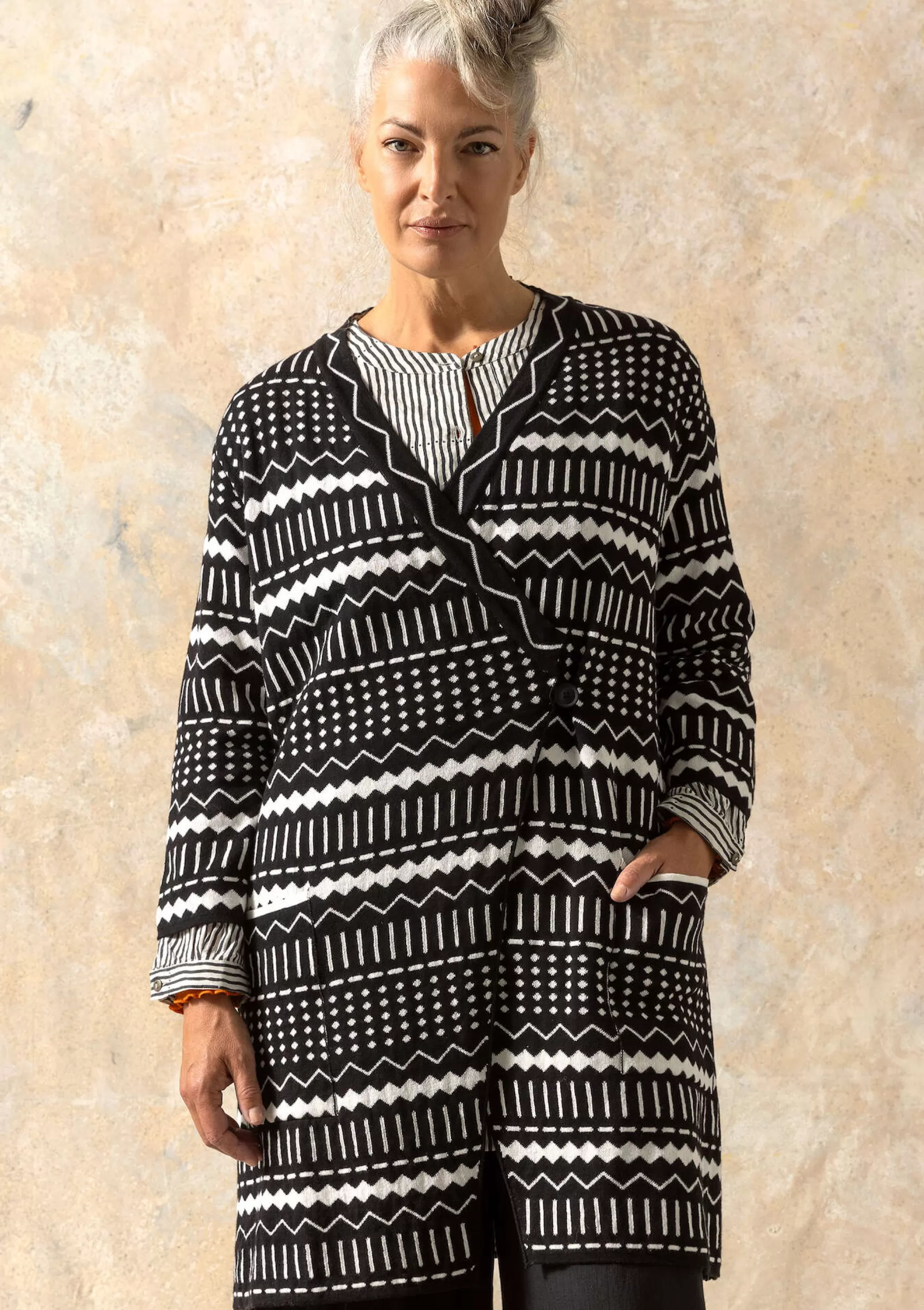 Strickjacken | Öko-Baumwolle^Gudrun Sjödén Strickjacke Elsie Aus Bio-/Recycling-Baumwolle schwarz