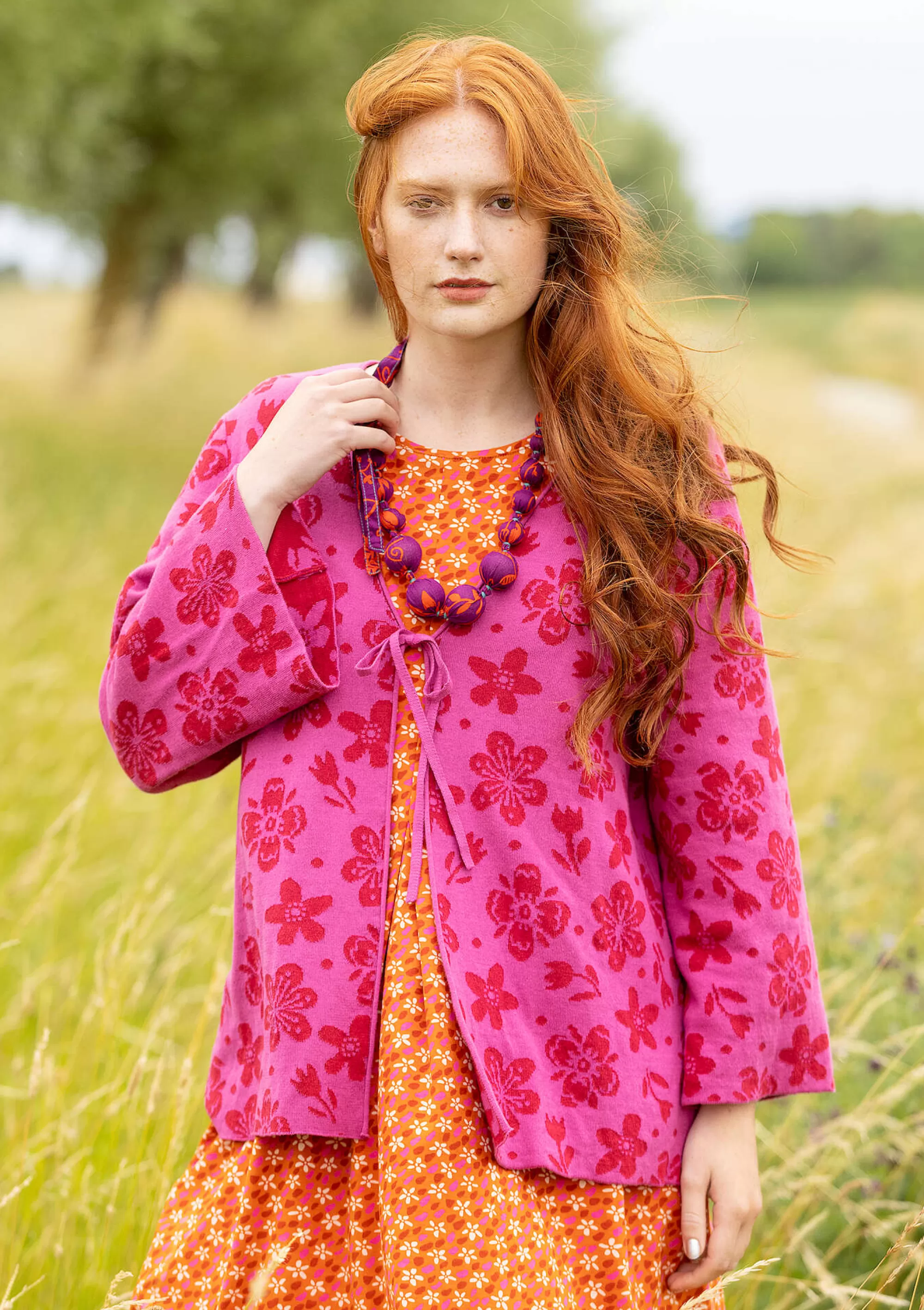 Strickjacken | Öko-Baumwolle^Gudrun Sjödén Strickjacke Flora-Li Aus Bio-/Recycling-Baumwolle orchideenrosa