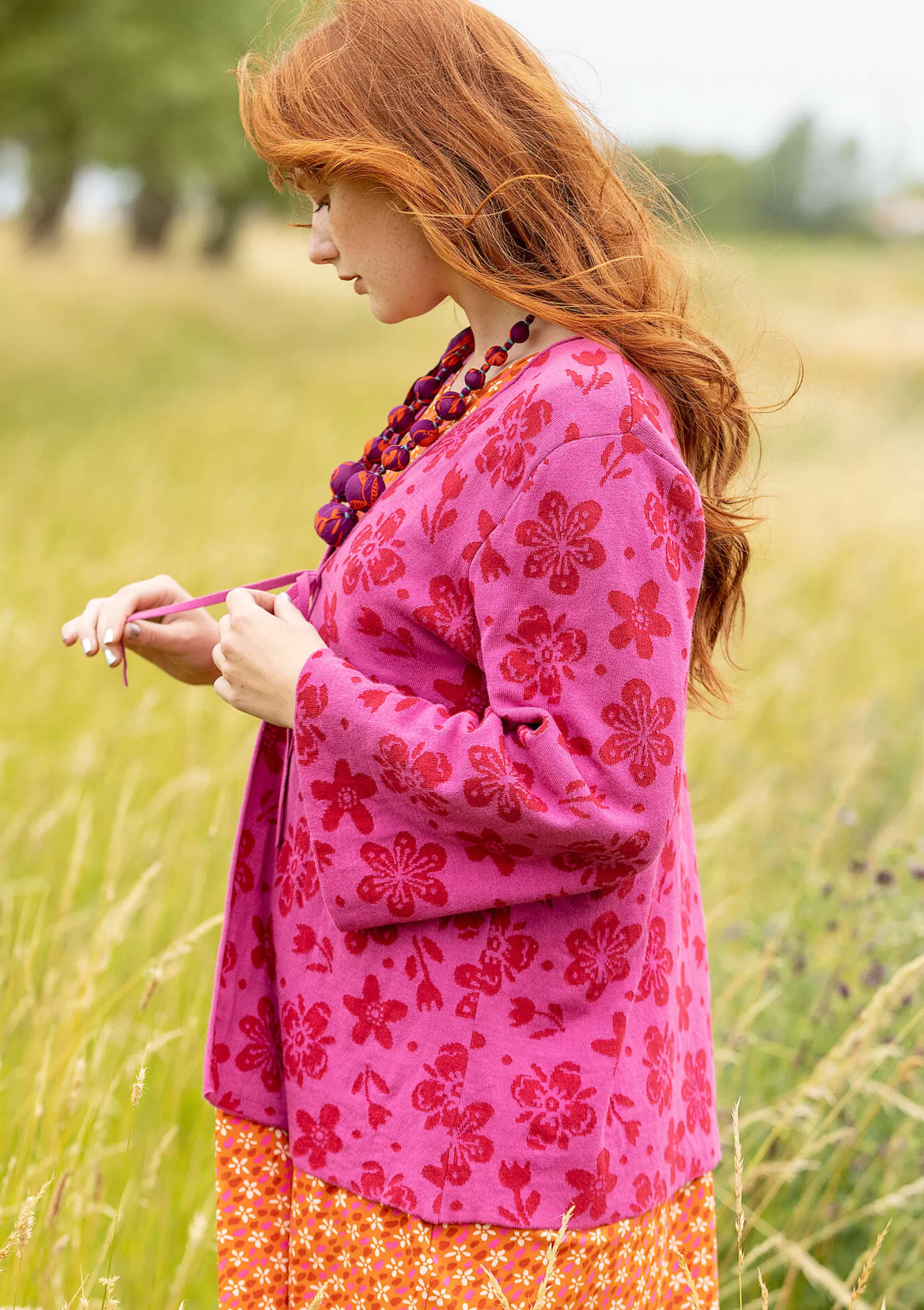 Strickjacken | Öko-Baumwolle^Gudrun Sjödén Strickjacke Flora-Li Aus Bio-/Recycling-Baumwolle orchideenrosa