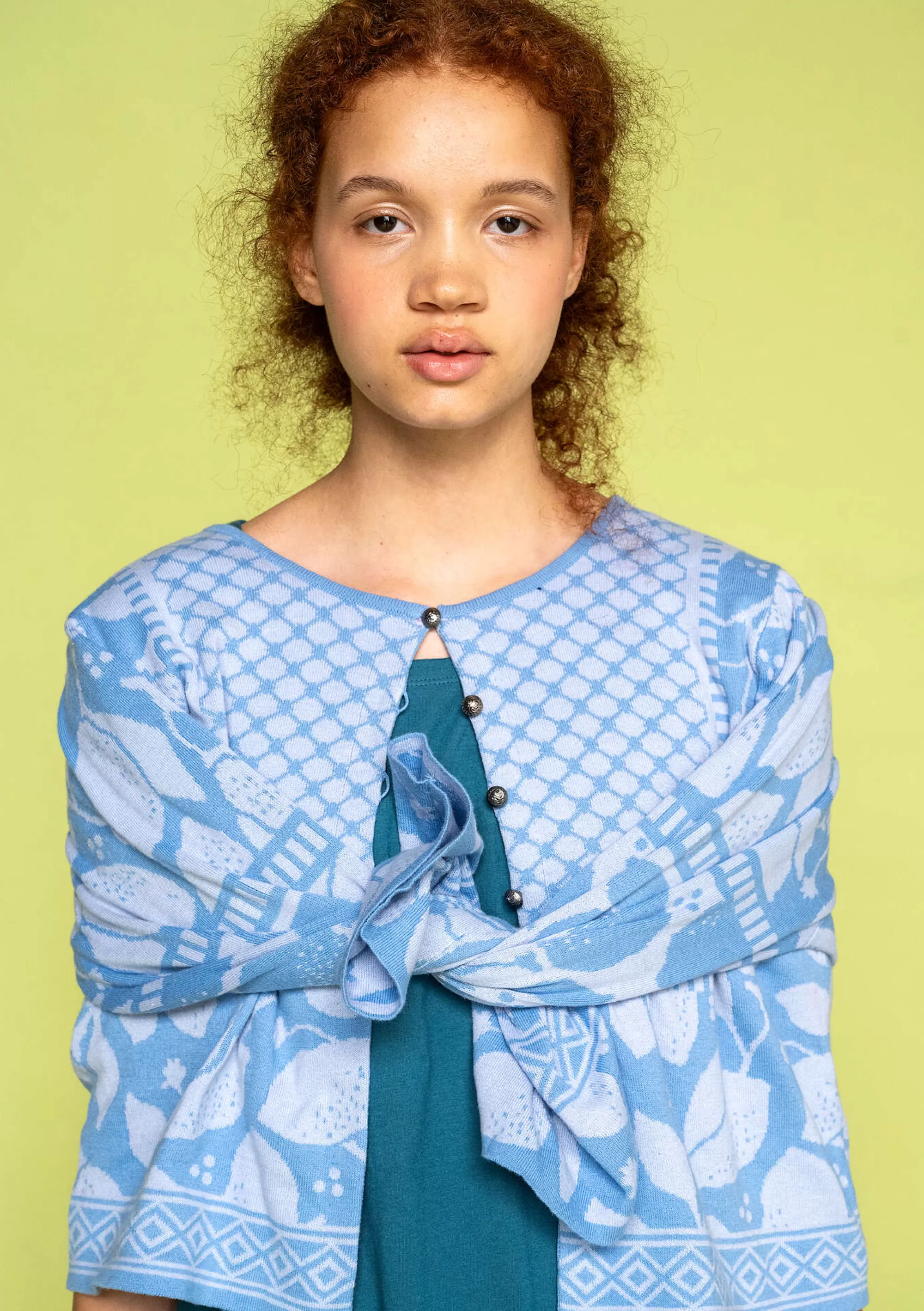 Strickjacken | Öko-Baumwolle^Gudrun Sjödén Strickjacke Hilda Aus Bio-/Recycling-Baumwolle mildes blau