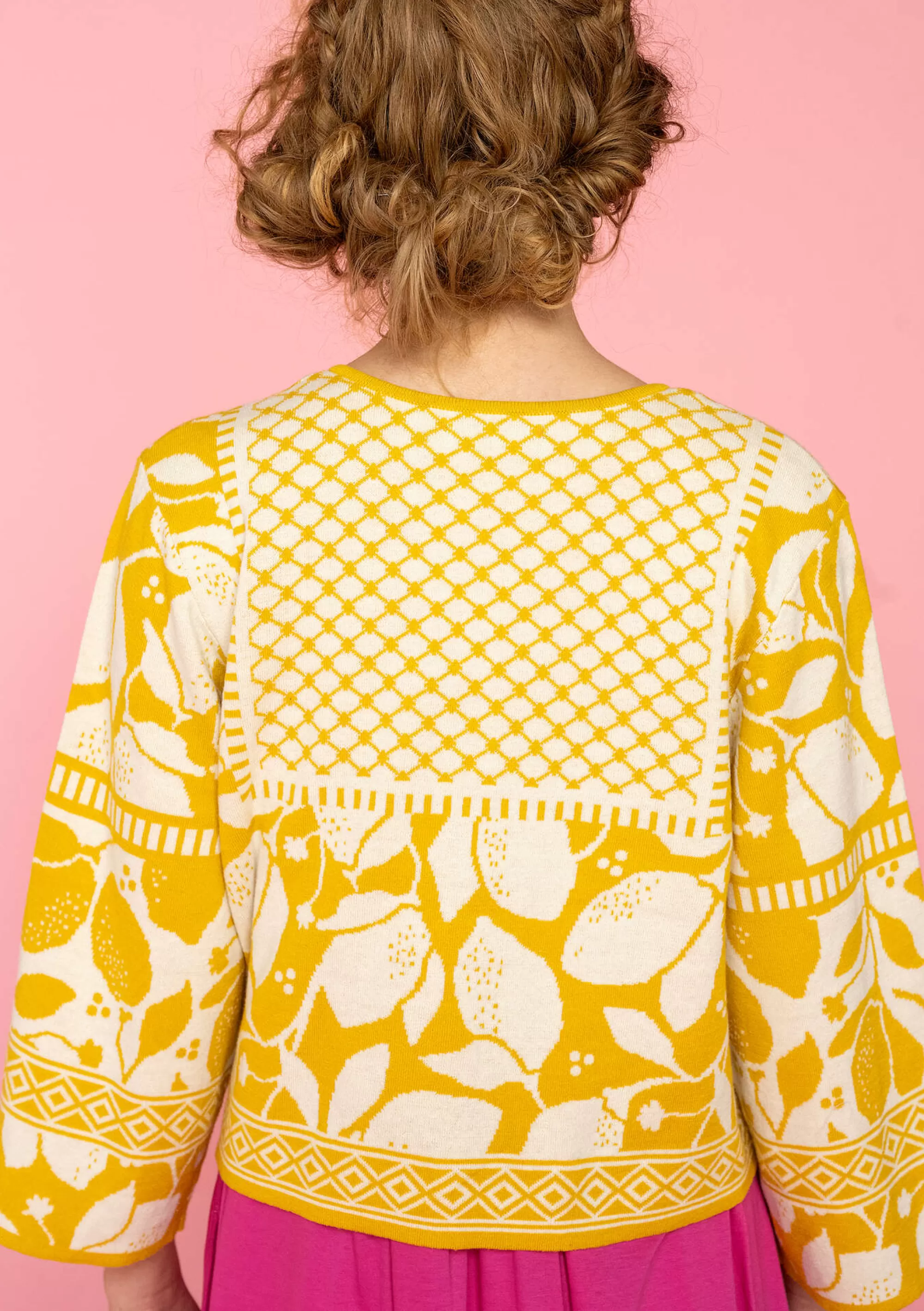 Strickjacken | Öko-Baumwolle^Gudrun Sjödén Strickjacke Hilda Aus Bio-/Recycling-Baumwolle ananas