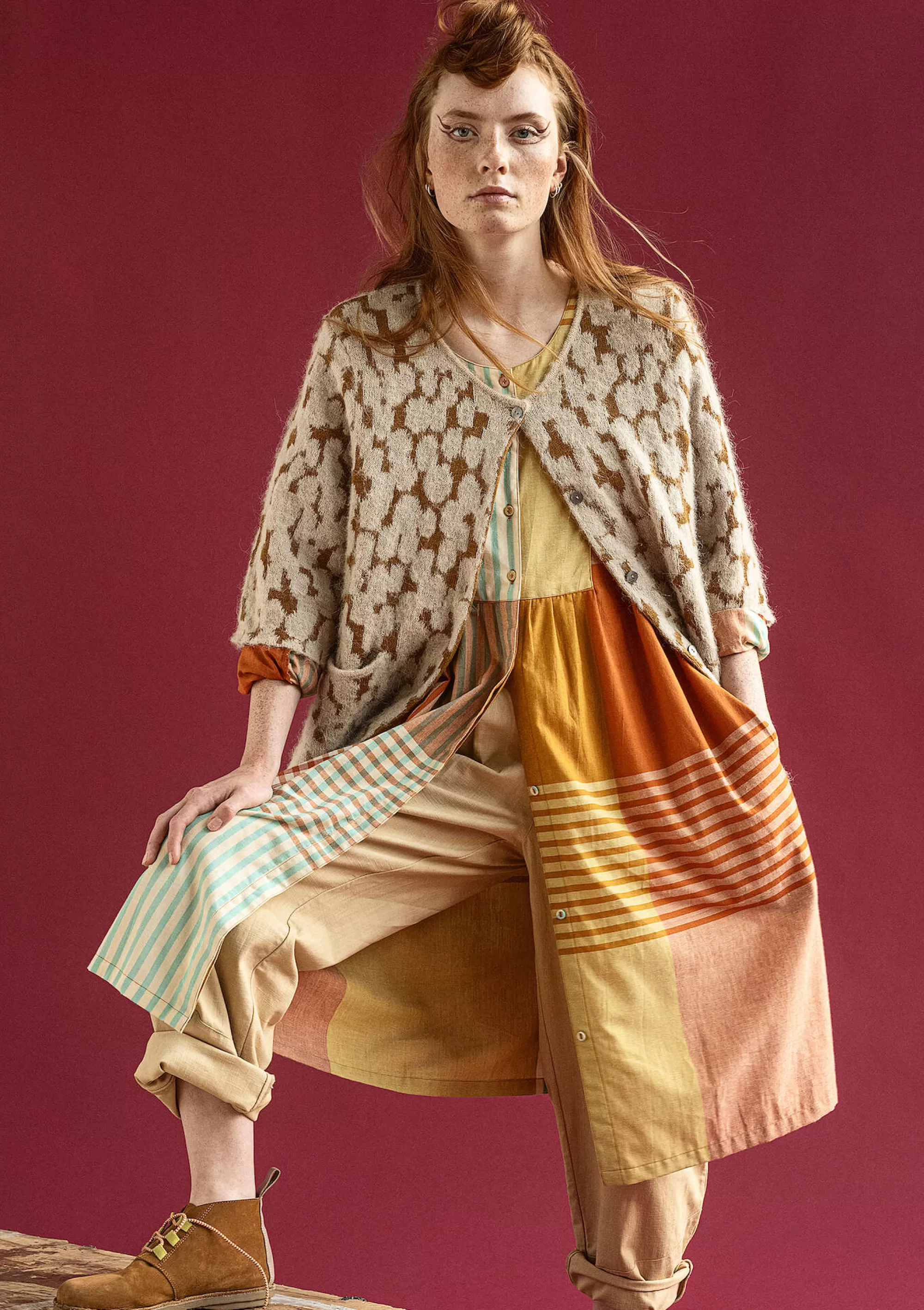 Strickjacken | Öko-Baumwolle^Gudrun Sjödén Strickjacke Morr Aus Alpakagemisch Und Recycling-/Bio-Baumwolle natur