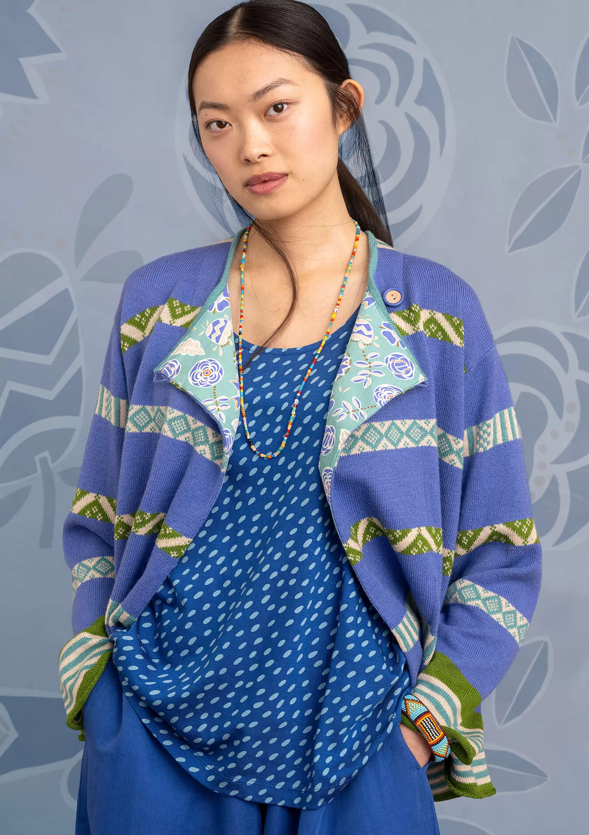 Strickjacken | Öko-Baumwolle^Gudrun Sjödén Strickjacke Shoko Aus Bio-Baumwolle/Wolle himmelblau