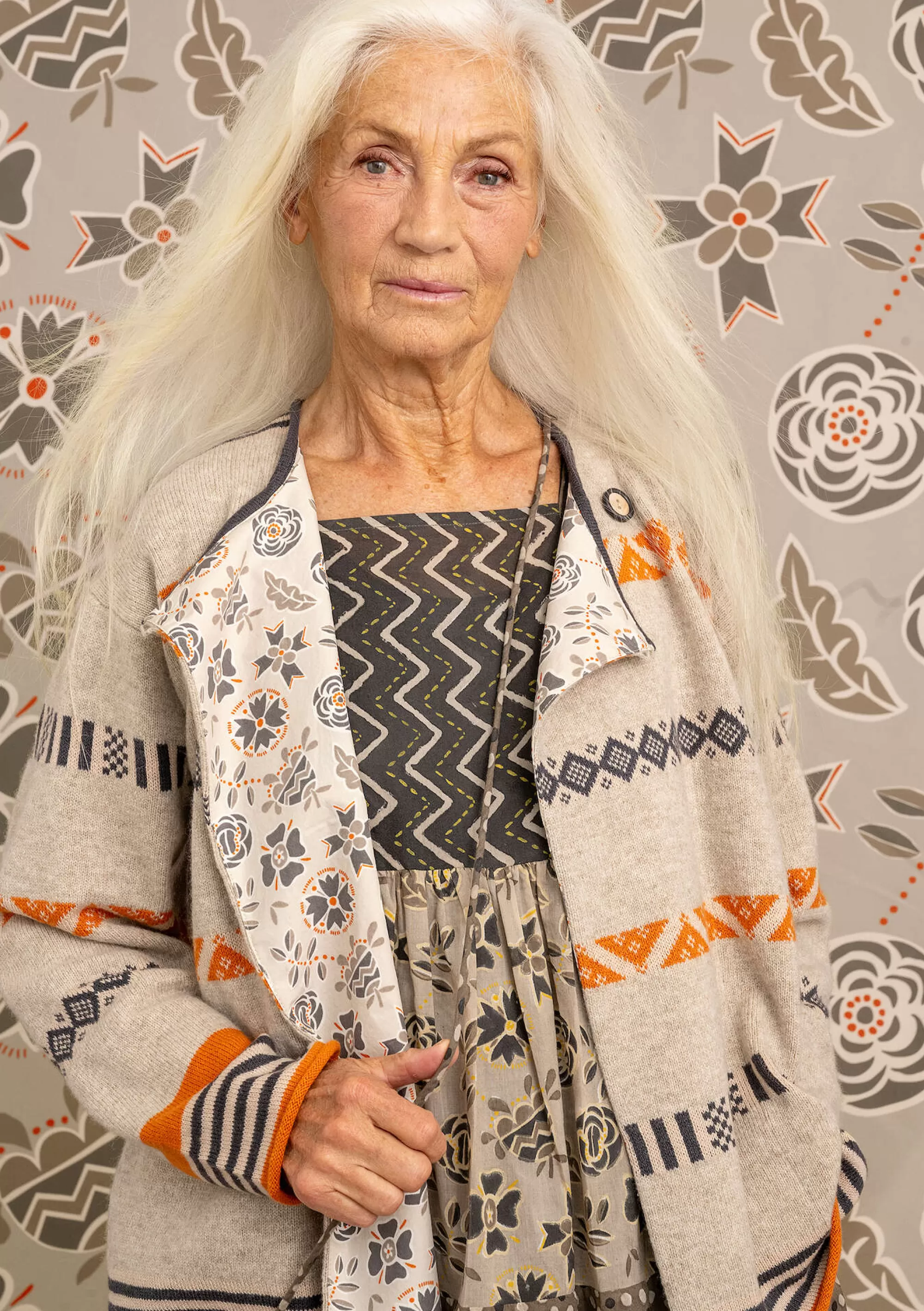 Öko-Baumwolle | Strickjacken^Gudrun Sjödén Strickjacke Shoko Aus Bio-Baumwolle/Wolle kalkstein