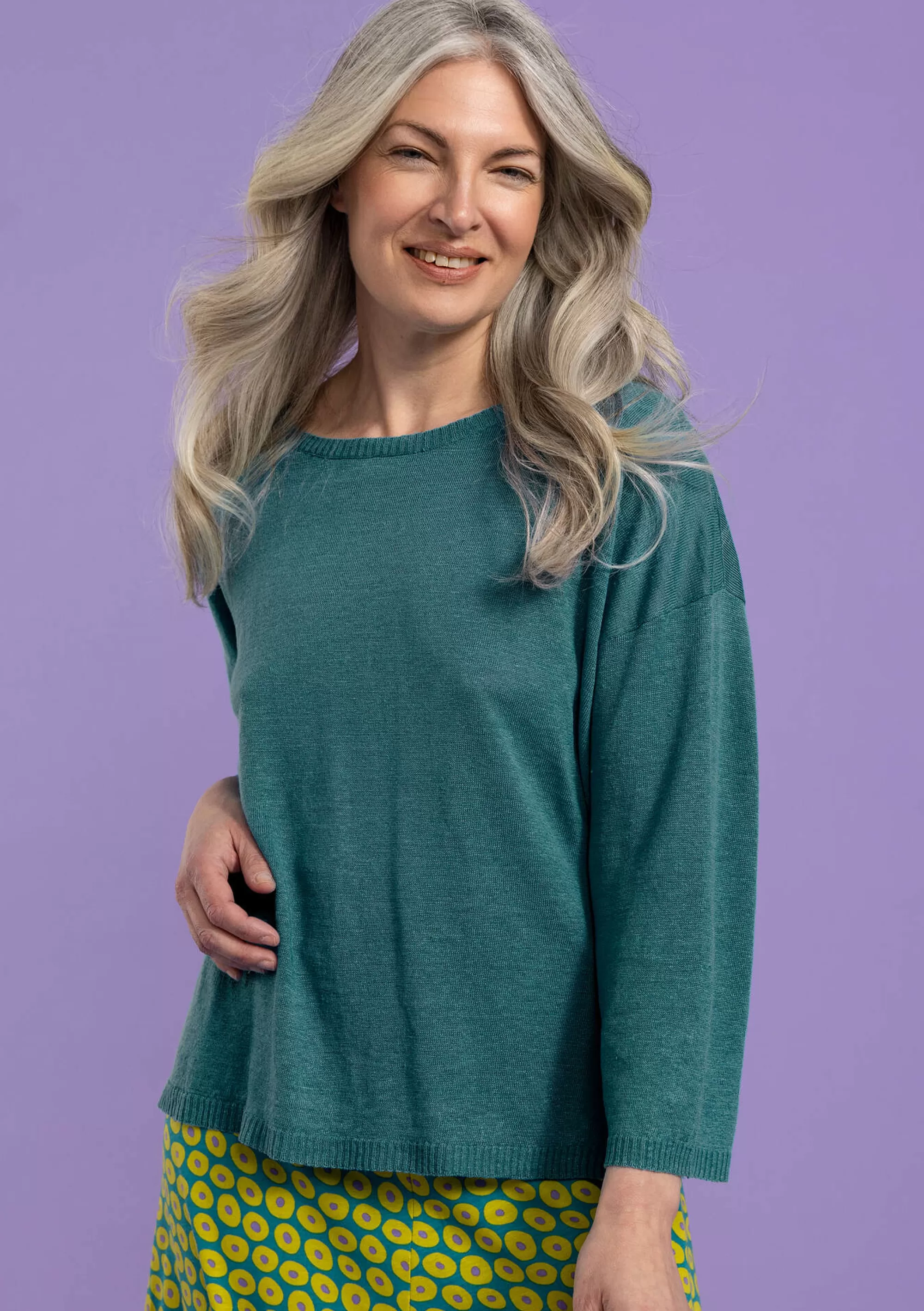 Pullover & Shirts | Leinenkleidung^Gudrun Sjödén Strickpullover Aus Leinen veronagrün