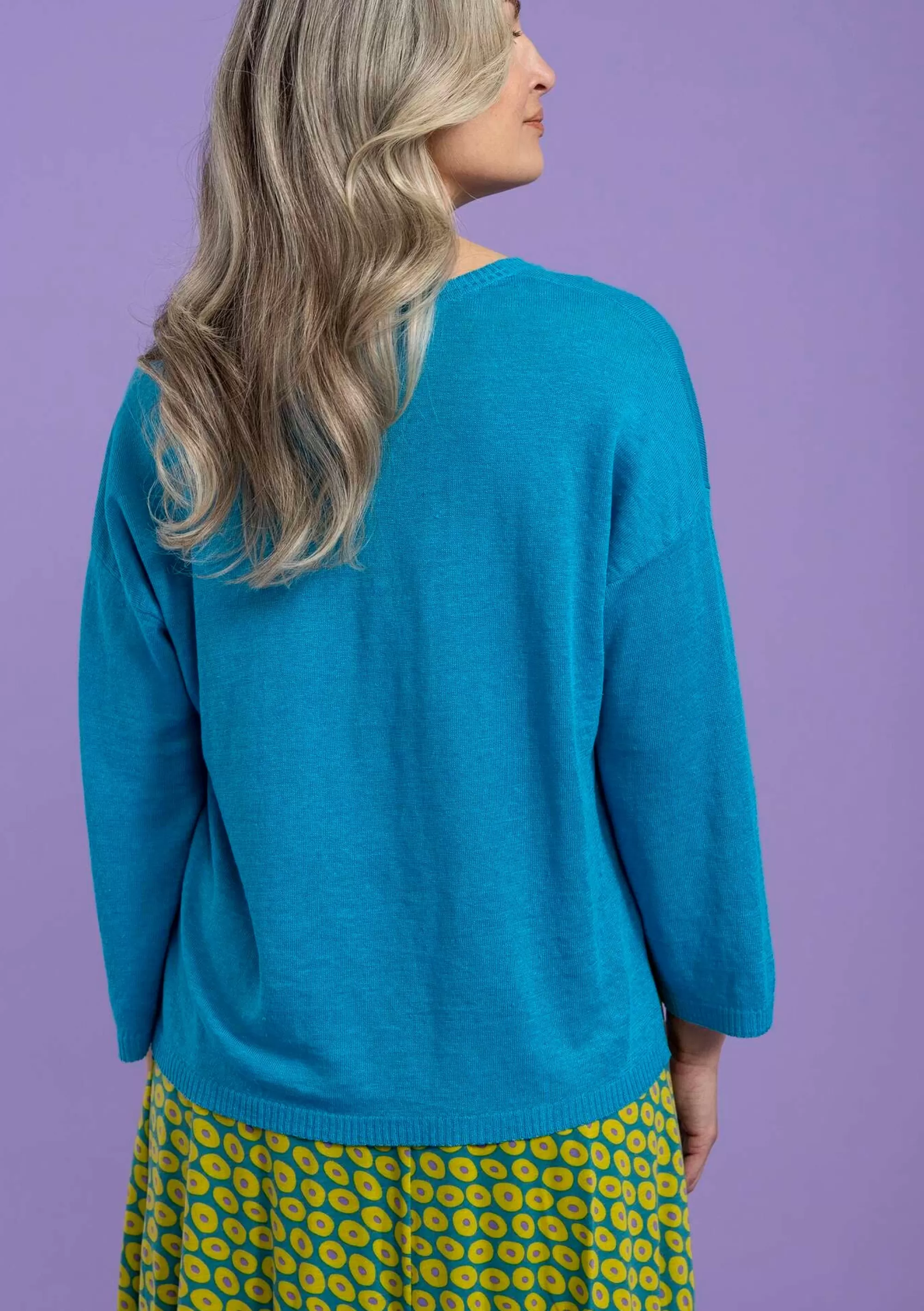 Pullover & Shirts | Leinenkleidung^Gudrun Sjödén Strickpullover Aus Leinen lagunenblau