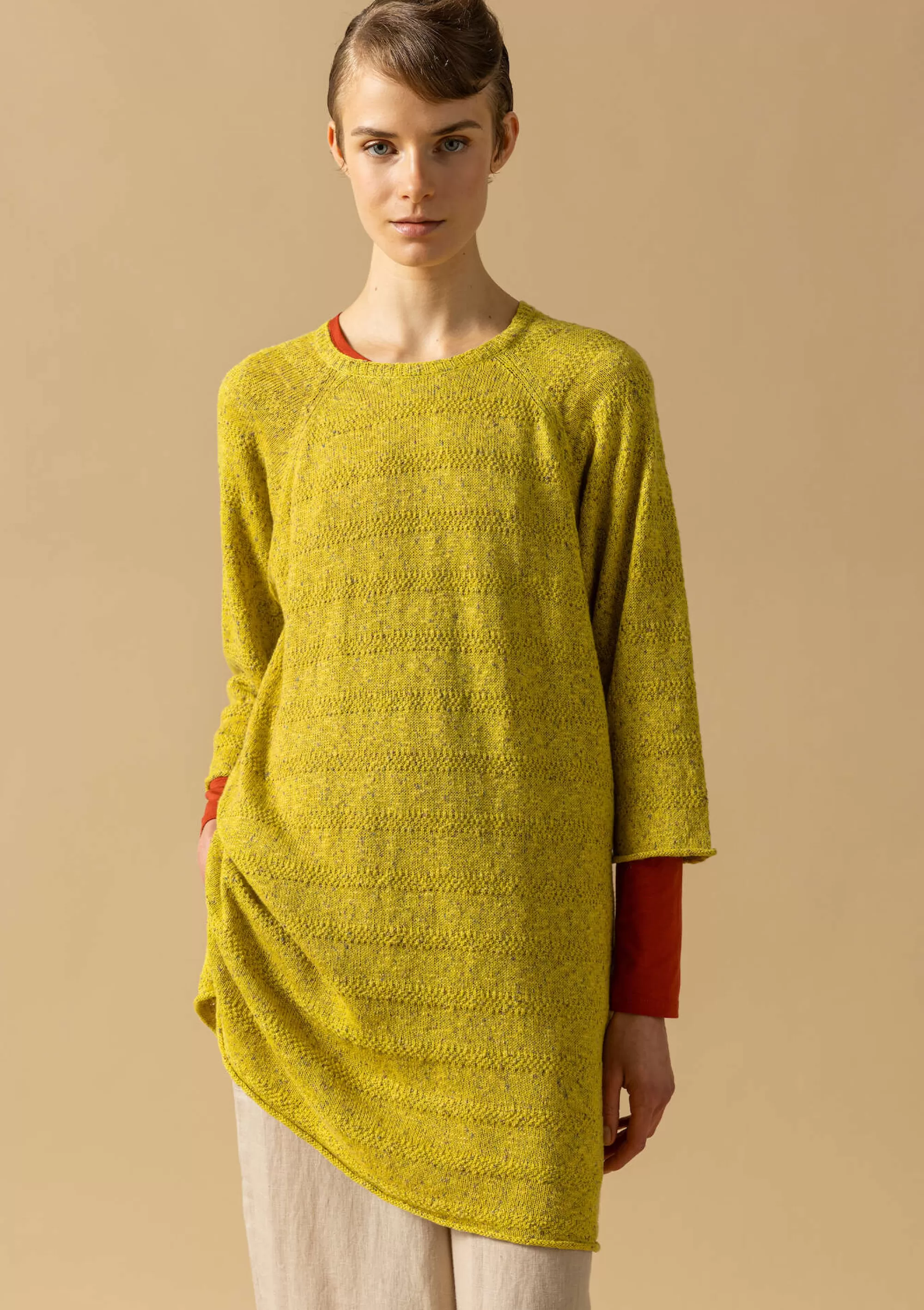 Pullover & Shirts | Leinenkleidung^Gudrun Sjödén Strickpullover Aus Leinen/Recycling-Baumwolle limettengrün