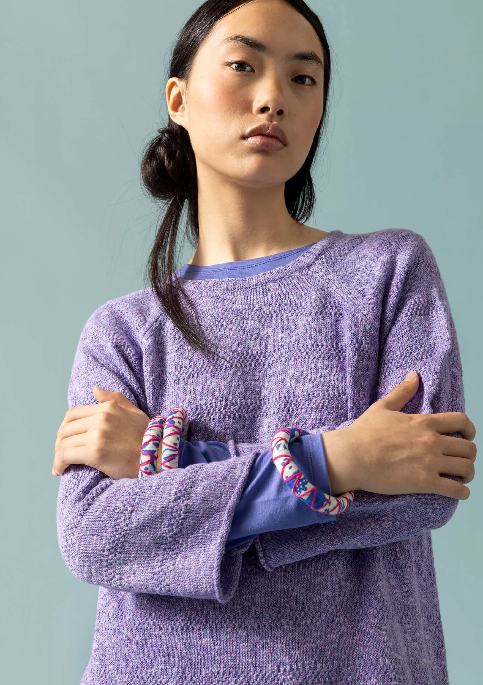 Pullover & Shirts | Leinenkleidung^Gudrun Sjödén Strickpullover Aus Leinen/Recycling-Baumwolle distel