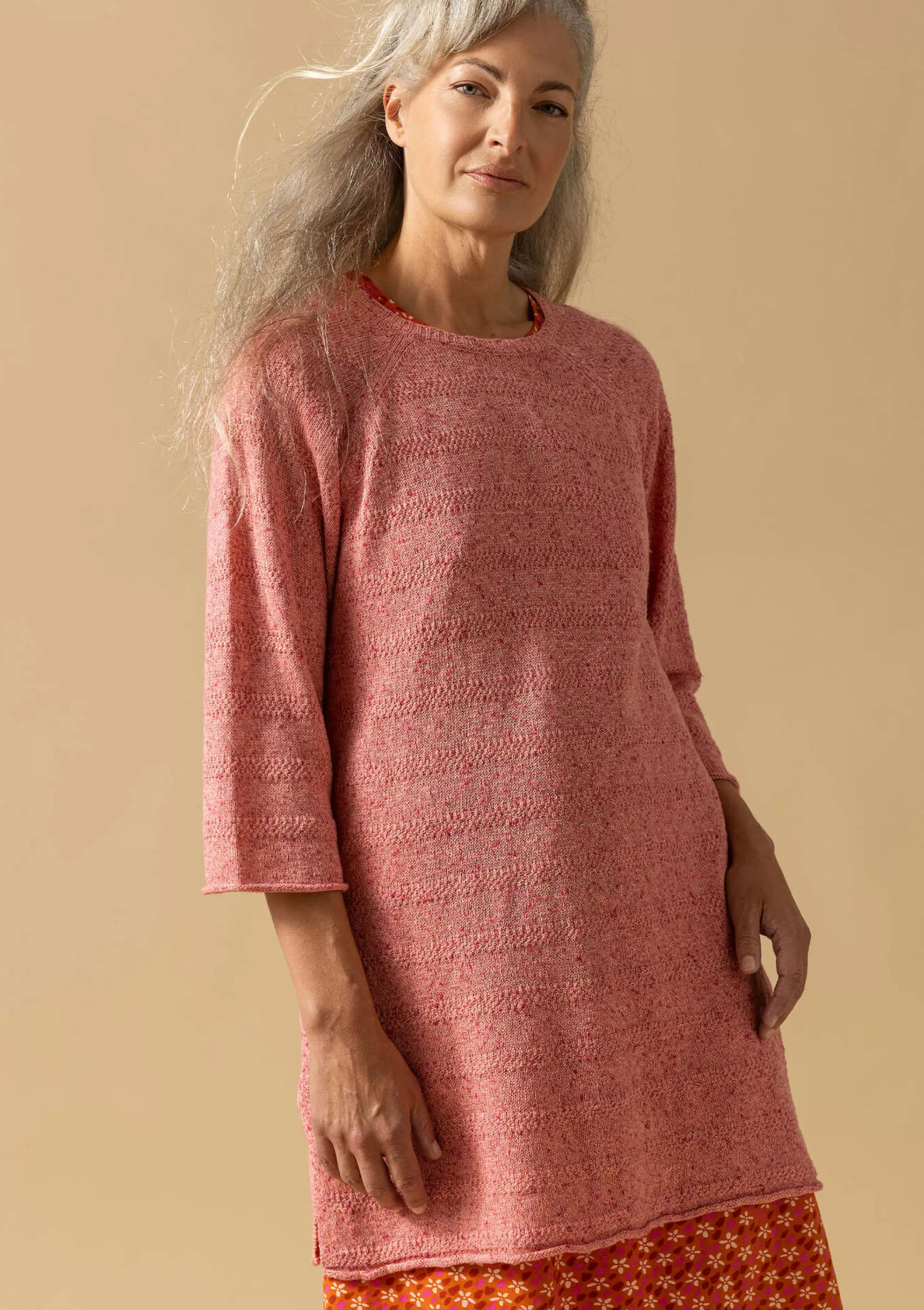 Pullover & Shirts | Leinenkleidung^Gudrun Sjödén Strickpullover Aus Leinen/Recycling-Baumwolle opalrosa