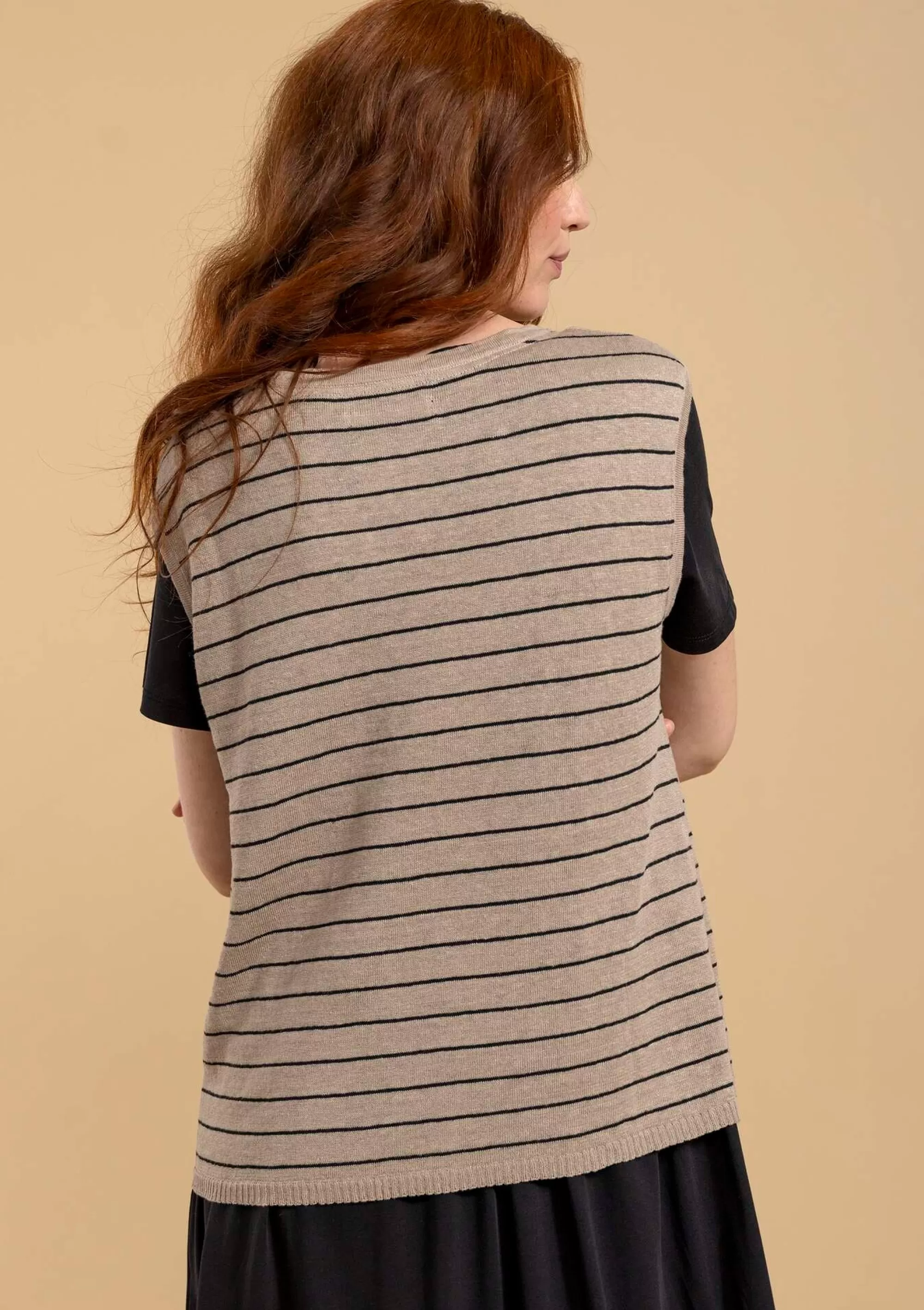 Pullover & Shirts | Leinenkleidung^Gudrun Sjödén Stricktop Aus Leinen dunkelnatur