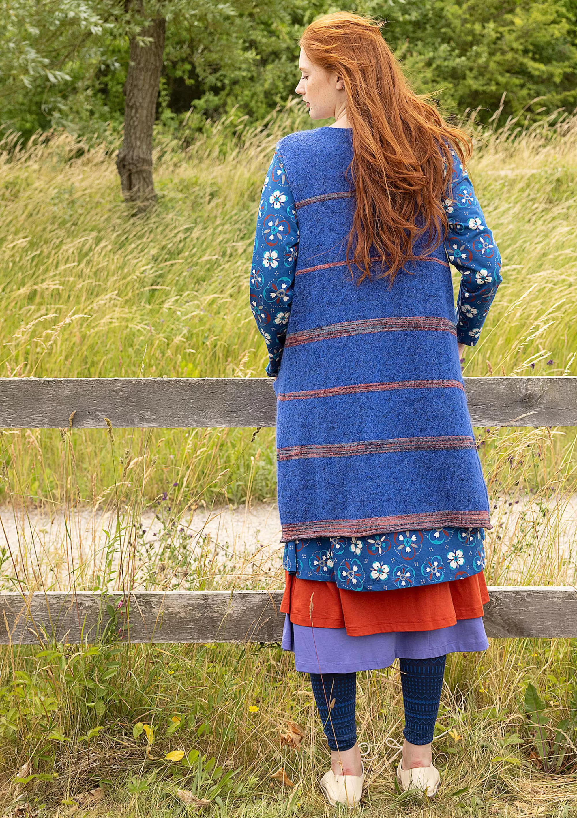 Westen | Öko-Baumwolle^Gudrun Sjödén Strickweste Sandy Aus Alpakagemisch Und Bio-/Recycling-Baumwolle porzellanblau