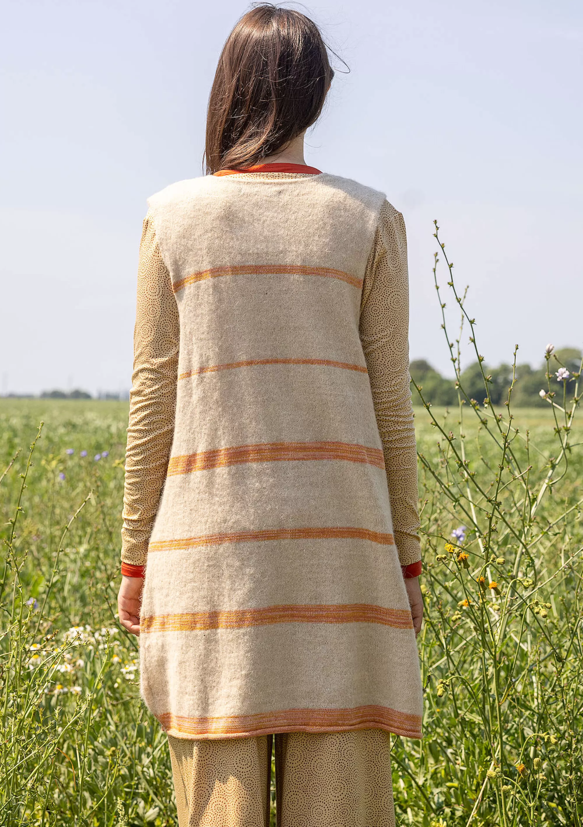 Westen | Öko-Baumwolle^Gudrun Sjödén Strickweste Sandy Aus Alpakagemisch Und Bio-/Recycling-Baumwolle dunkelnatur