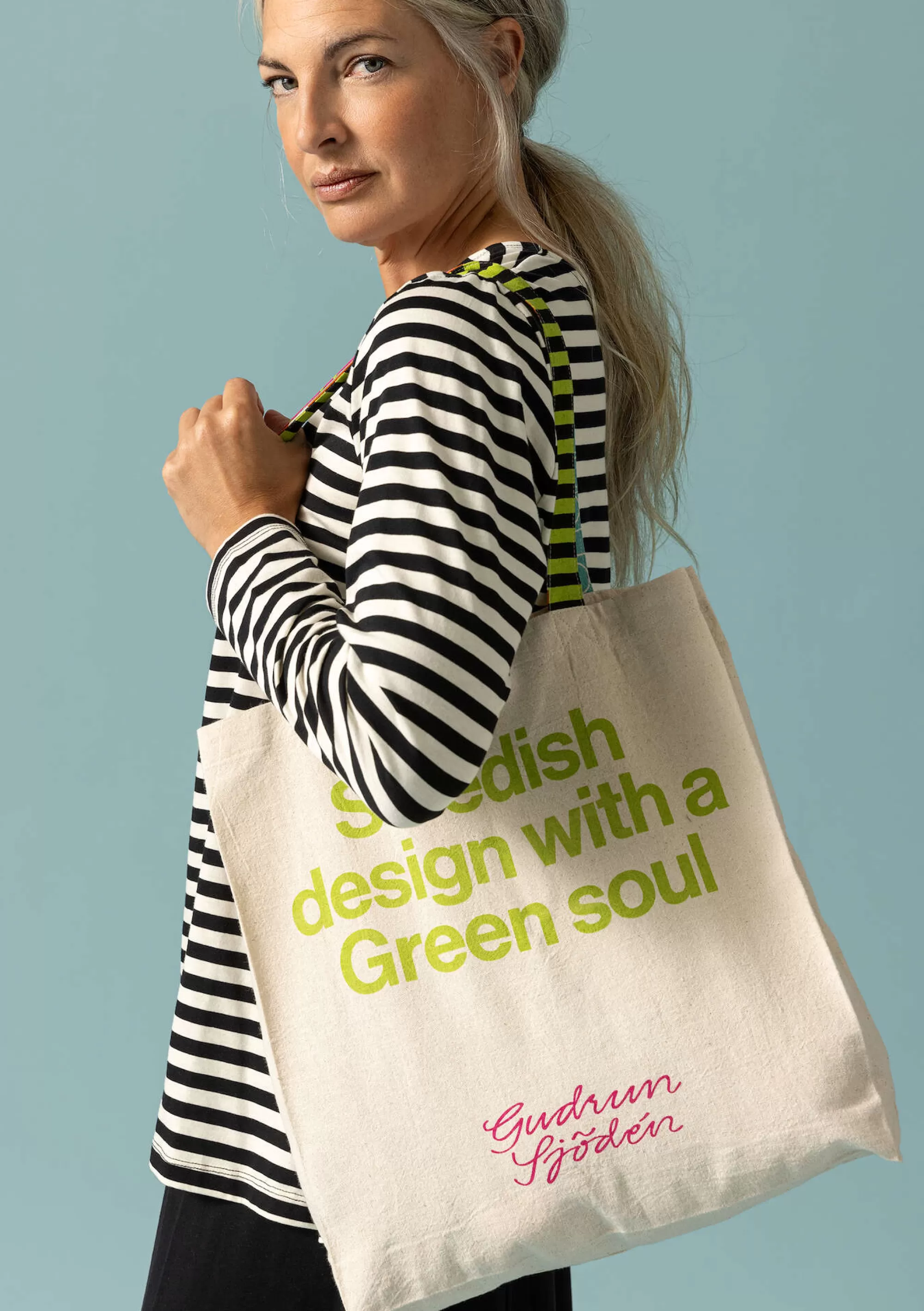 Taschen^Gudrun Sjödén Tasche Aus Bio-Baumwolle ungefärbt