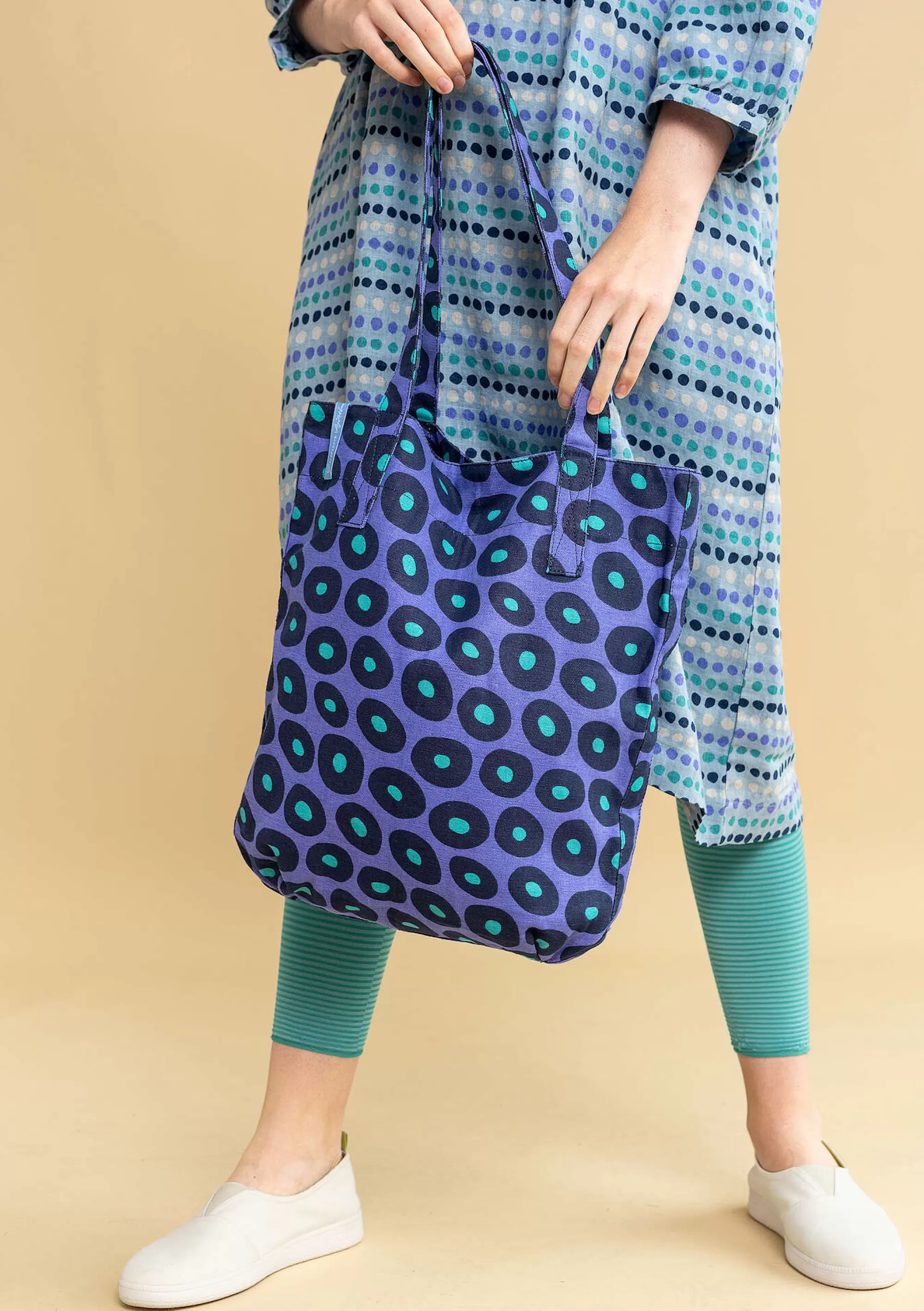 Baumwollkleidung | Taschen^Gudrun Sjödén Tasche Billie Aus Bio-Baumwolle lotusblau