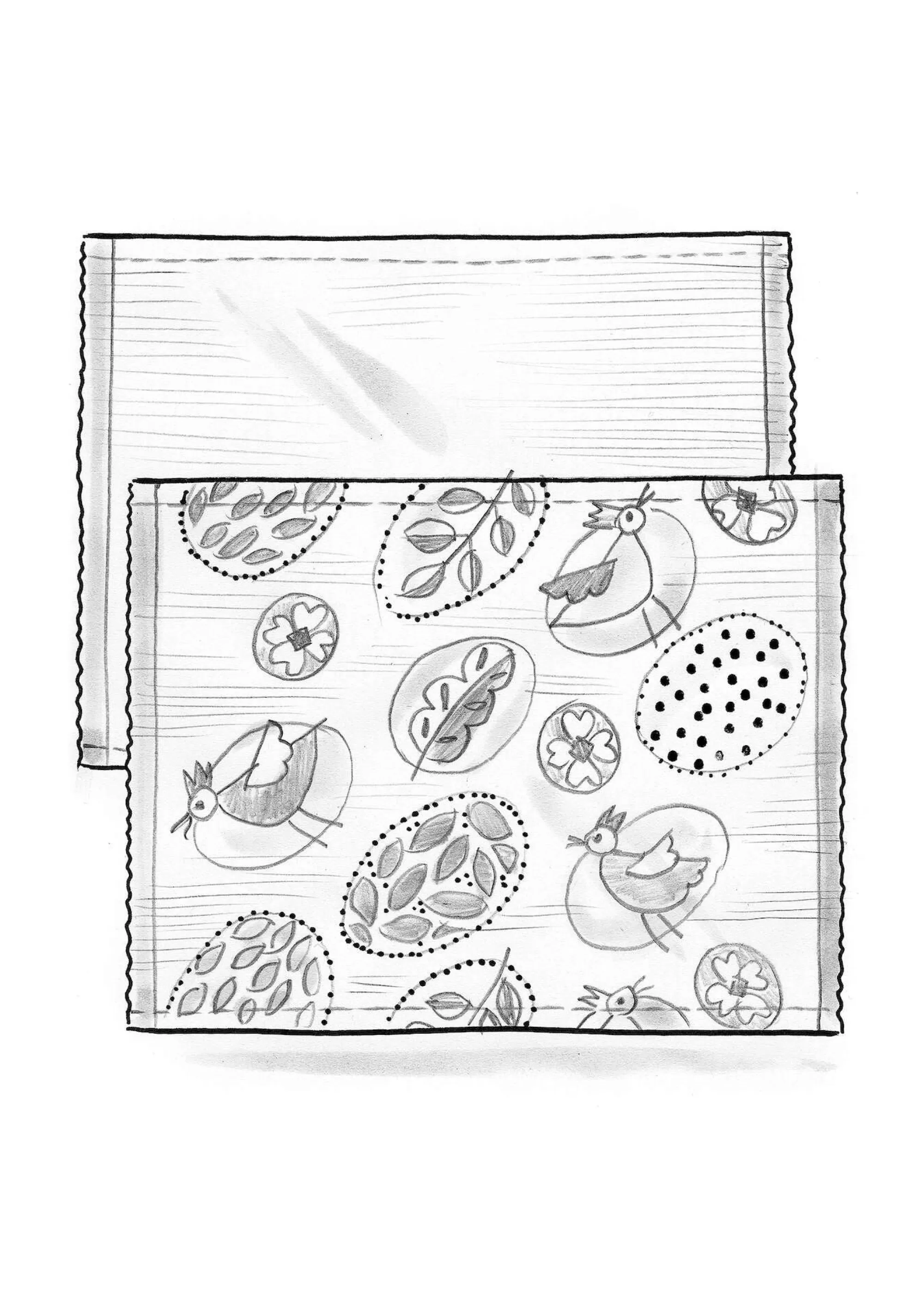 Küche & Esszimmer^Gudrun Sjödén Tischset Nest Aus Bio-Baumwolle leinenblau
