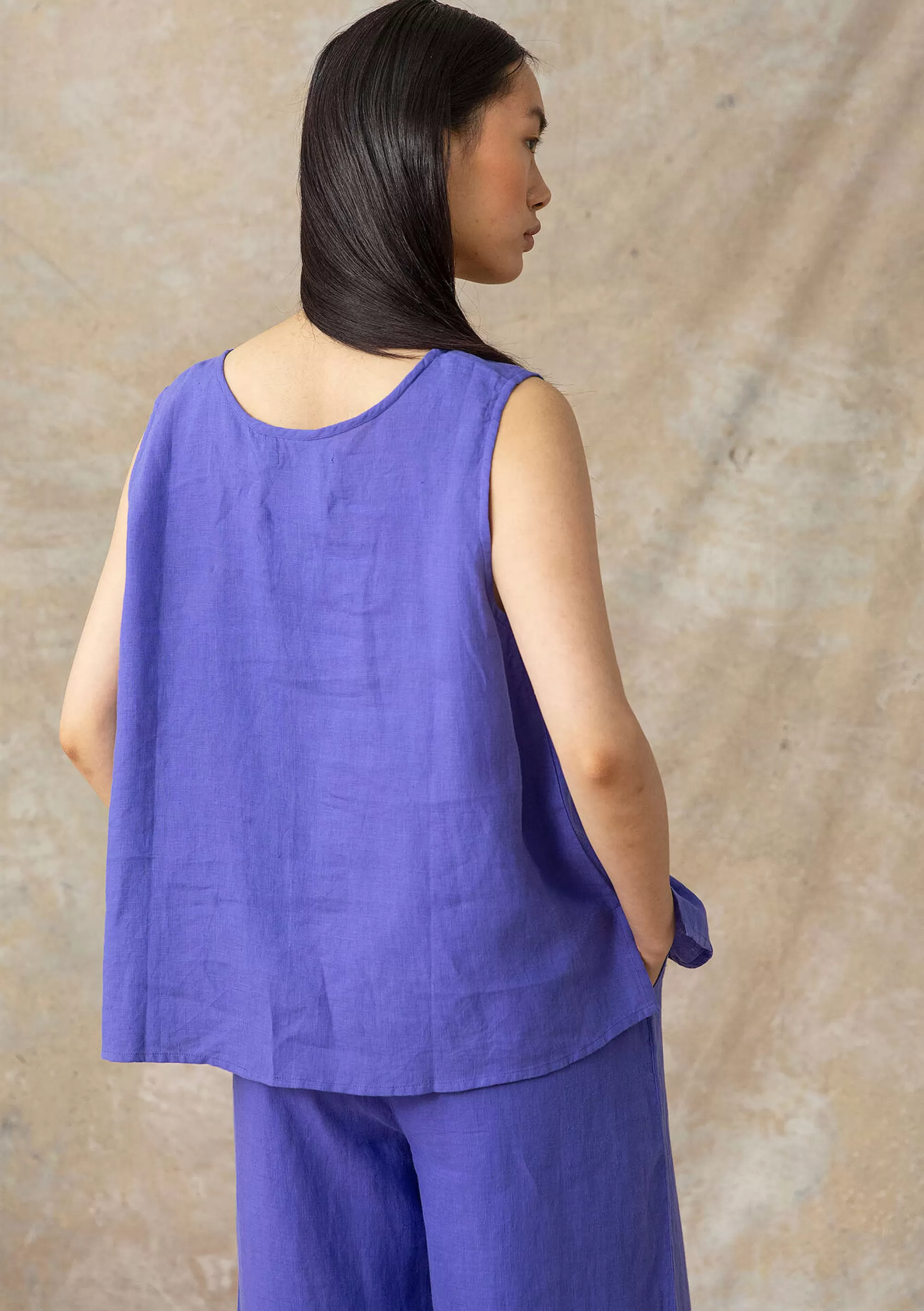 Skandinavische Mode | Pullover & Shirts^Gudrun Sjödén Top Aus Leinengewebe himmelblau