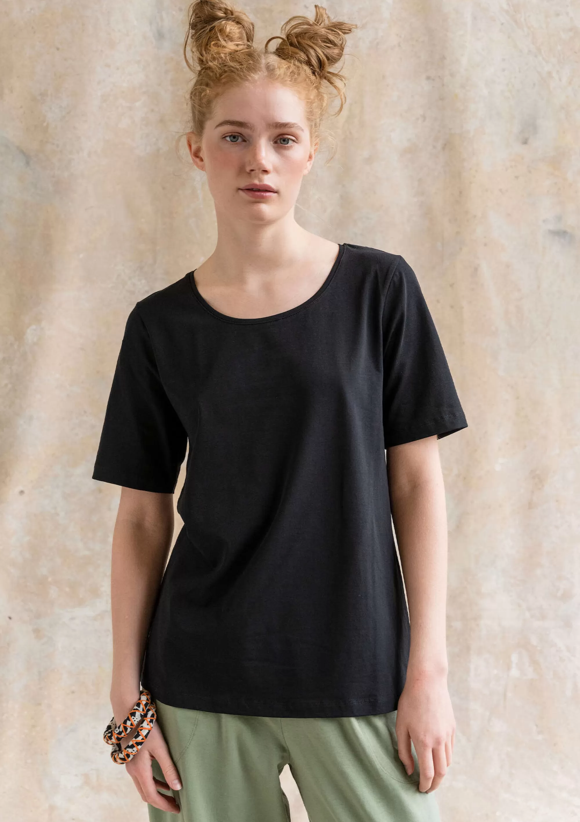 Pullover & Shirts | Öko-Baumwolle^Gudrun Sjödén T-Shirt Jane Aus Bio-Baumwolle/Elasthan schwarz