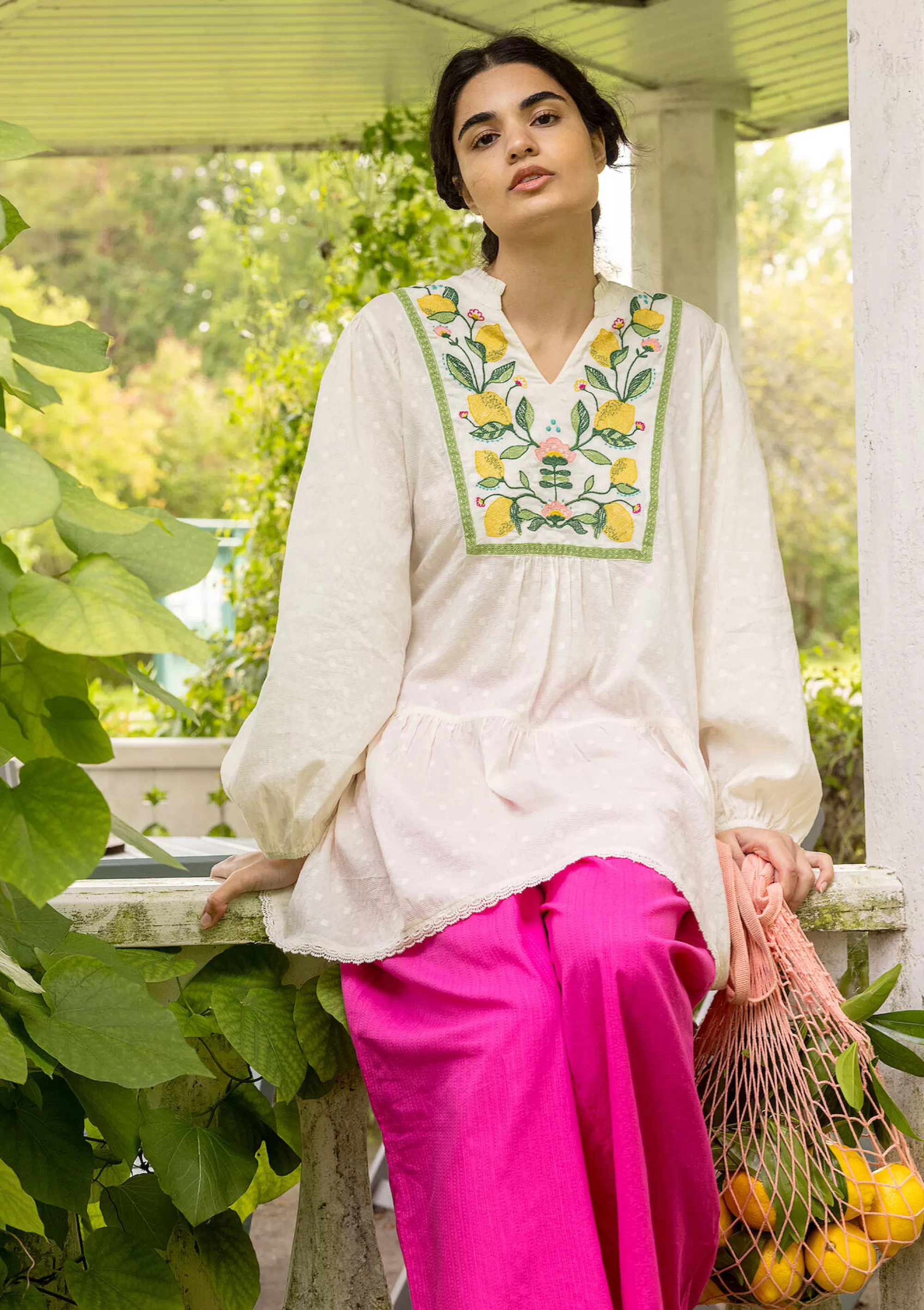 Tuniken | Öko-Baumwolle^Gudrun Sjödén Tunika Hilda Aus Bio-Baumwollgewebe ungebleicht