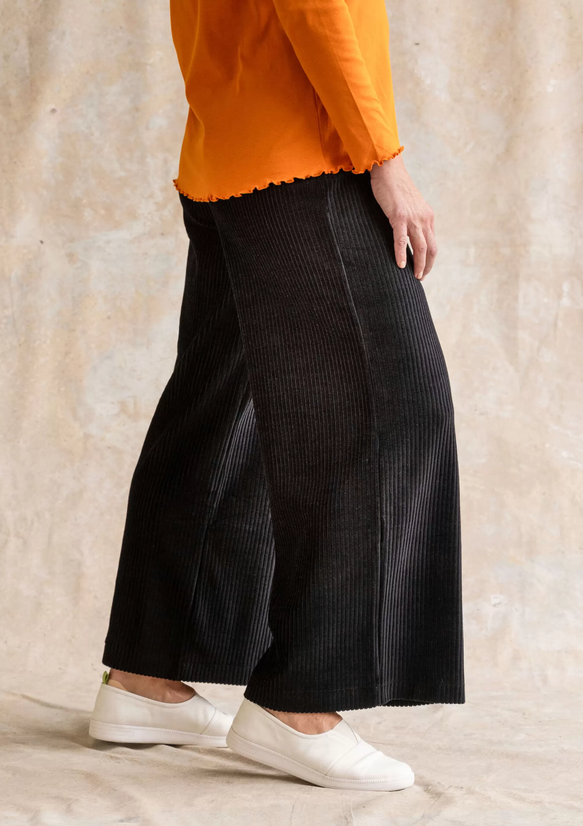 Hosen | Hosen & Leggings^Gudrun Sjödén Velourshose Aus Bio-Baumwolle/Recycling-Polyester schwarz