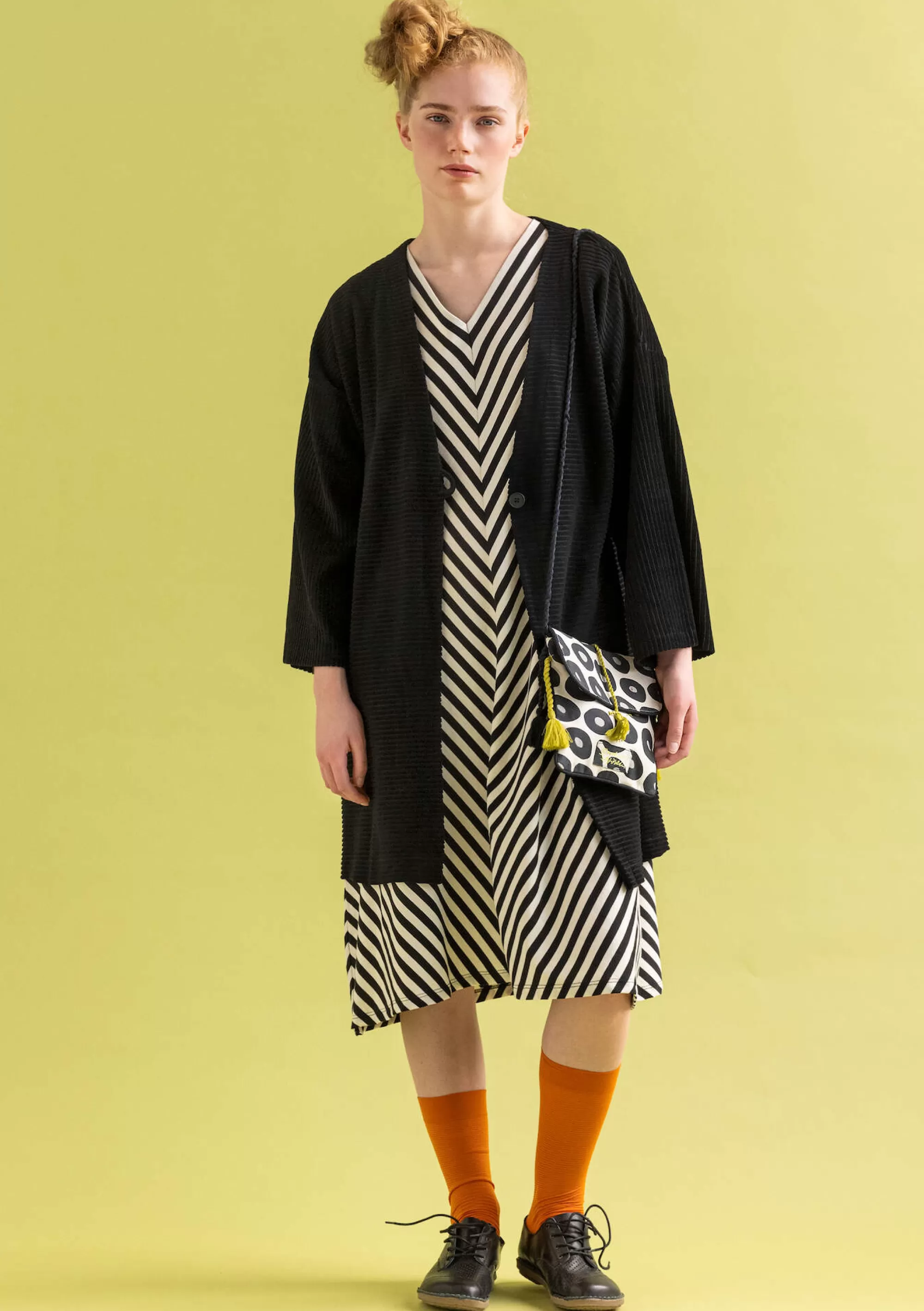 Strickjacken | Öko-Baumwolle^Gudrun Sjödén Velourskimono Aus Bio-Baumwolle/Recycling-Polyester schwarz
