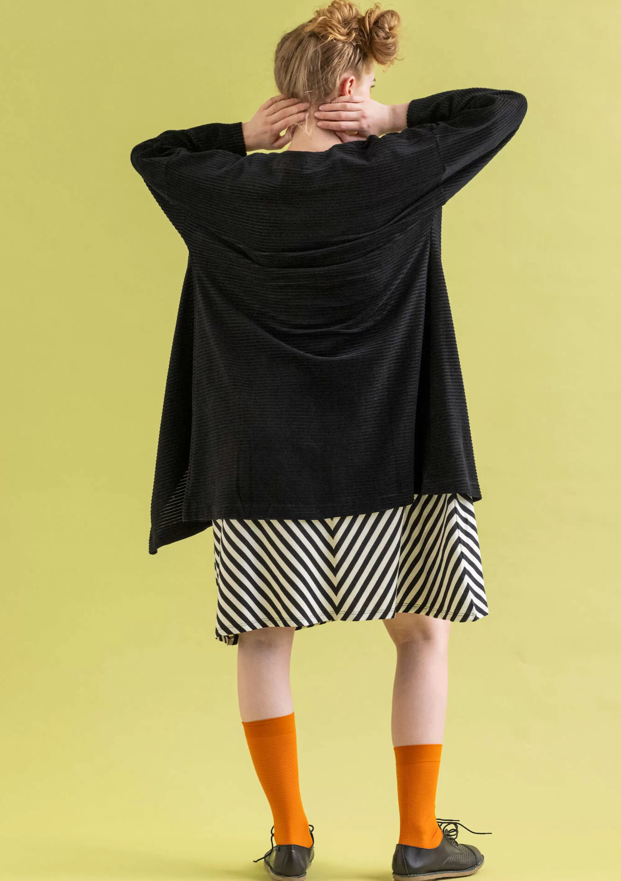 Strickjacken | Öko-Baumwolle^Gudrun Sjödén Velourskimono Aus Bio-Baumwolle/Recycling-Polyester schwarz