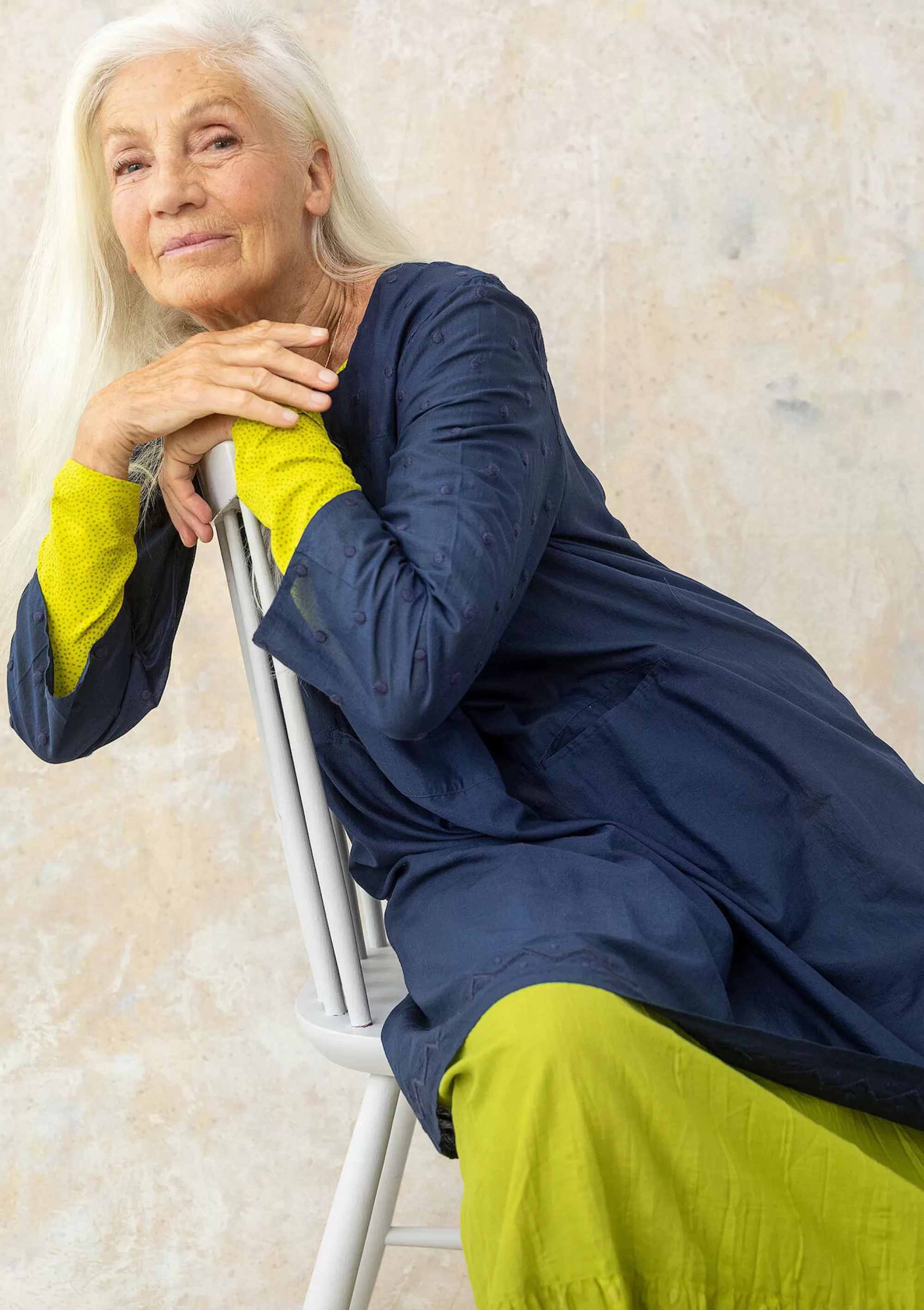 Kleider | Öko-Baumwolle^Gudrun Sjödén Webkleid Aus Bio-Baumwolle dunkelindigo