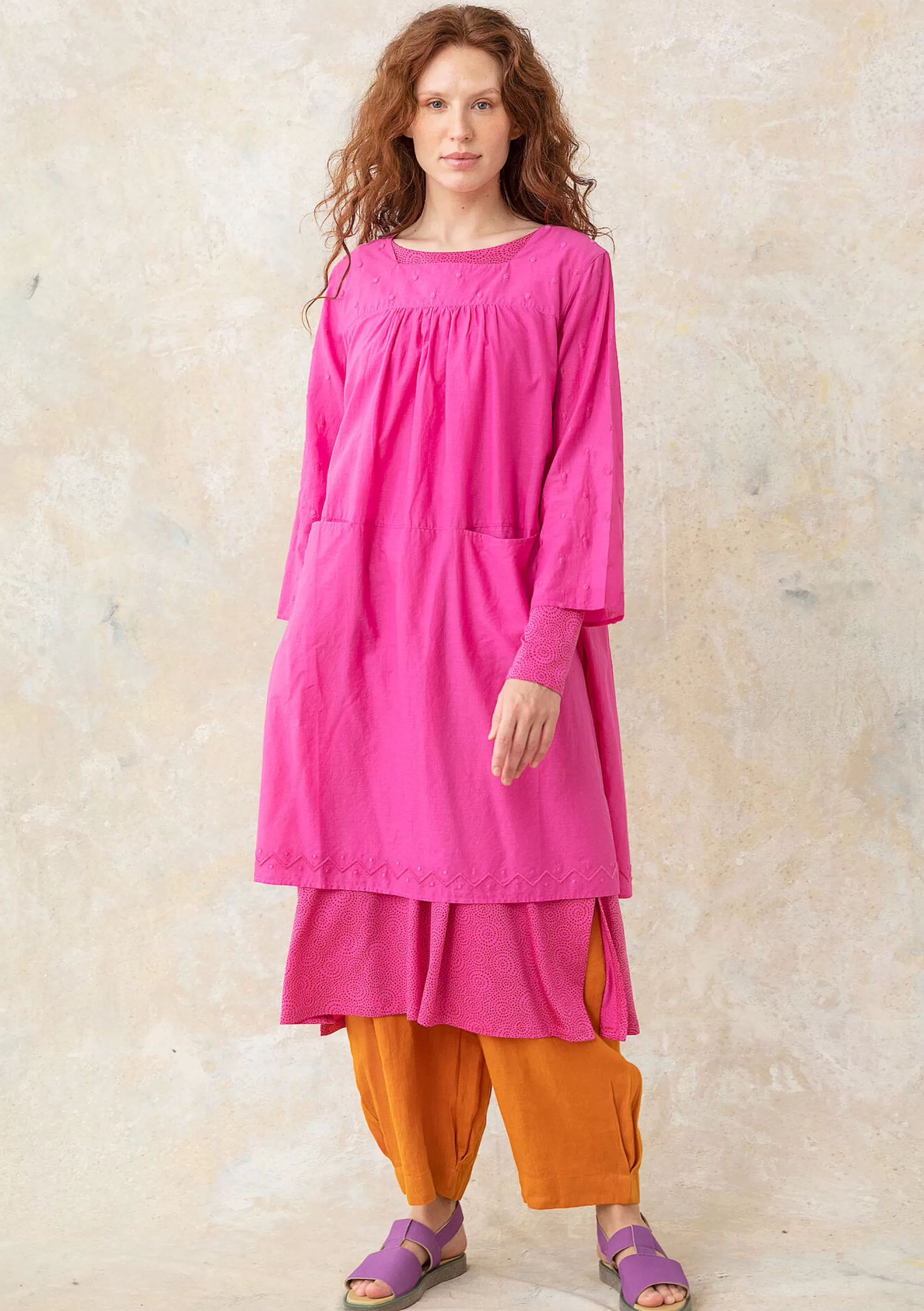 Kleider | Öko-Baumwolle^Gudrun Sjödén Webkleid Aus Bio-Baumwolle hibiskus