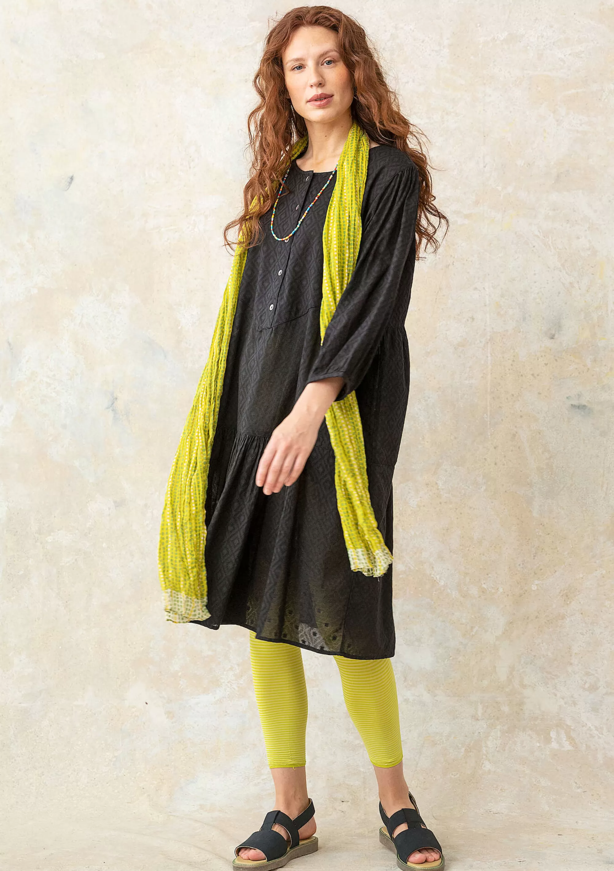 Kleider | Hippie-Mode^Gudrun Sjödén Webkleid Aus Bio-Baumwolle schwarz