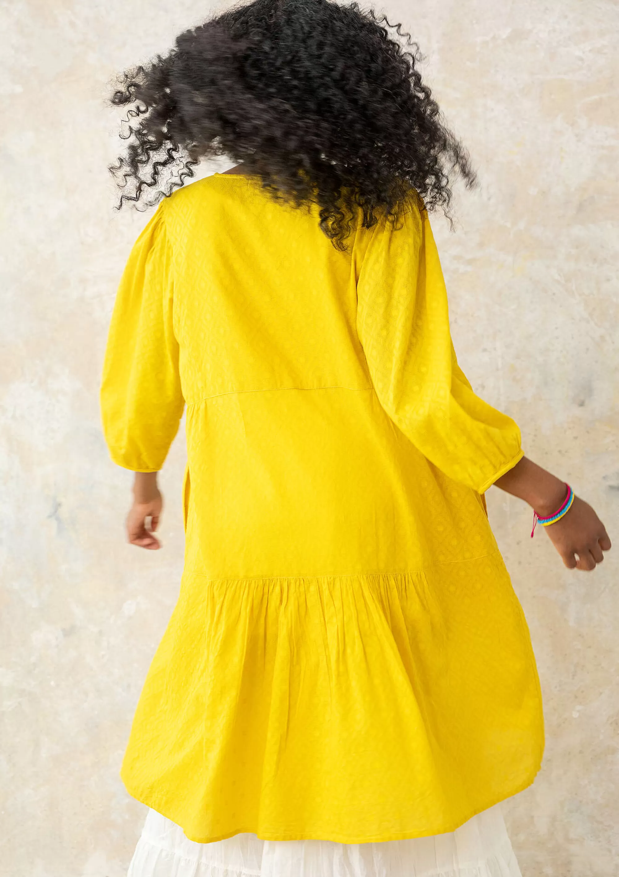 Kleider | Öko-Baumwolle^Gudrun Sjödén Webkleid Aus Bio-Baumwolle ananas