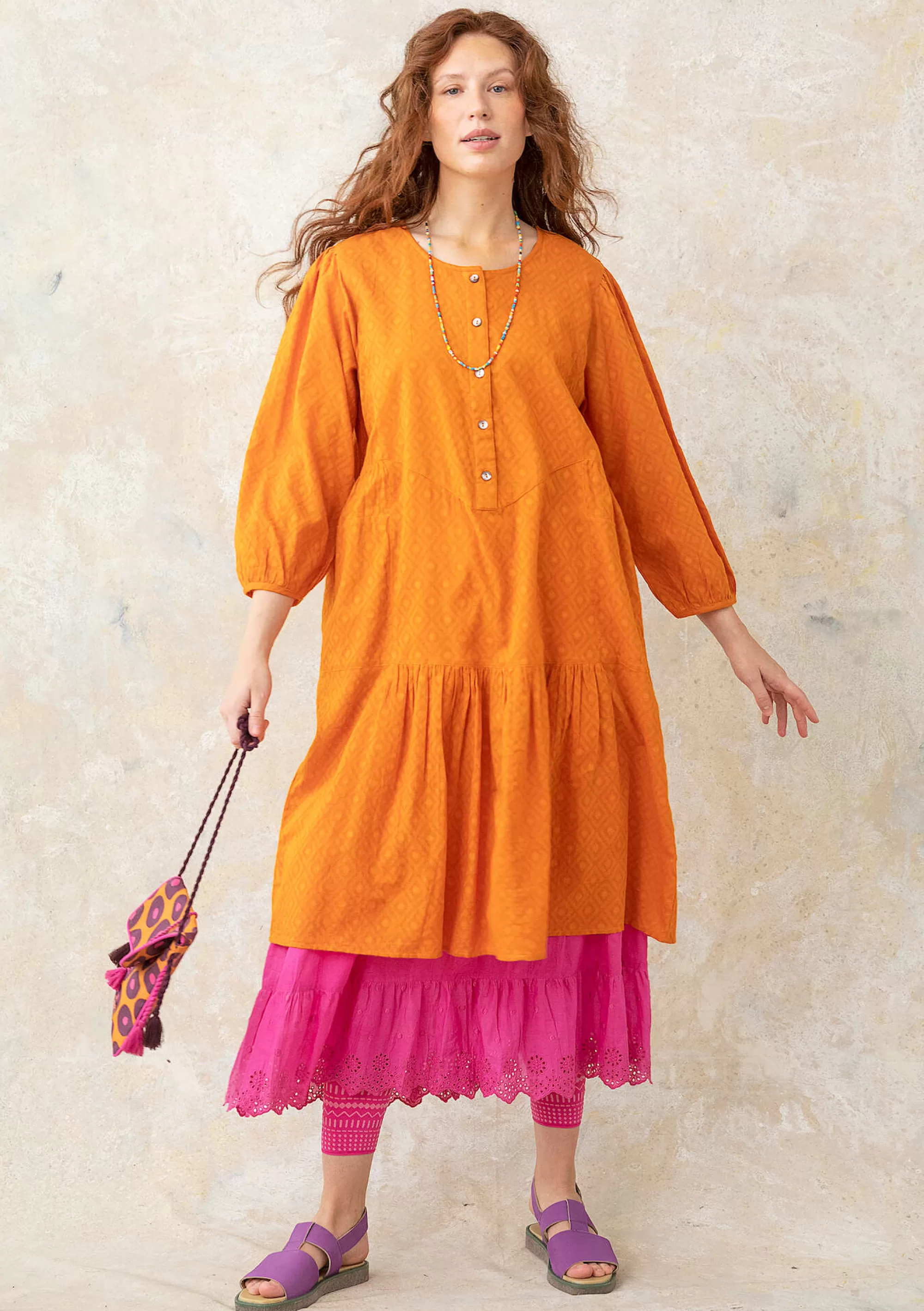 Kleider | Öko-Baumwolle^Gudrun Sjödén Webkleid Aus Bio-Baumwolle masala