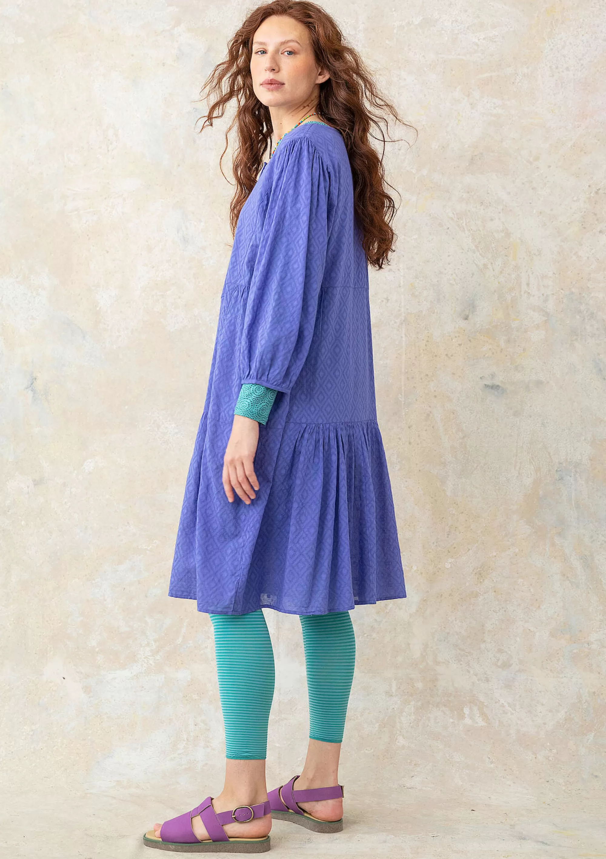 Kleider | Öko-Baumwolle^Gudrun Sjödén Webkleid Aus Bio-Baumwolle himmelblau