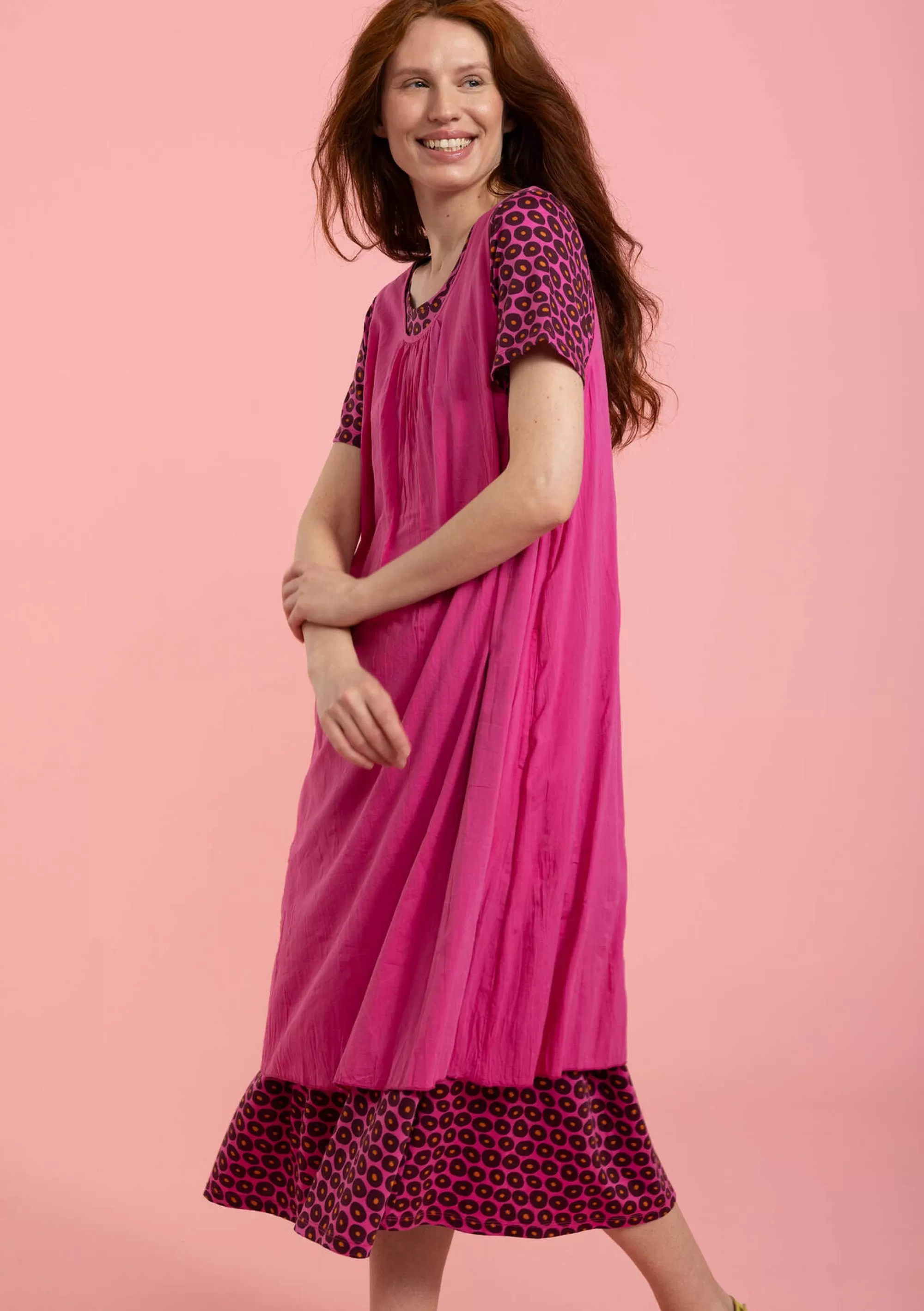 Kleider | Naturkleidung^Gudrun Sjödén Webkleid Aus Bio-Baumwolle/Modal hibiskus