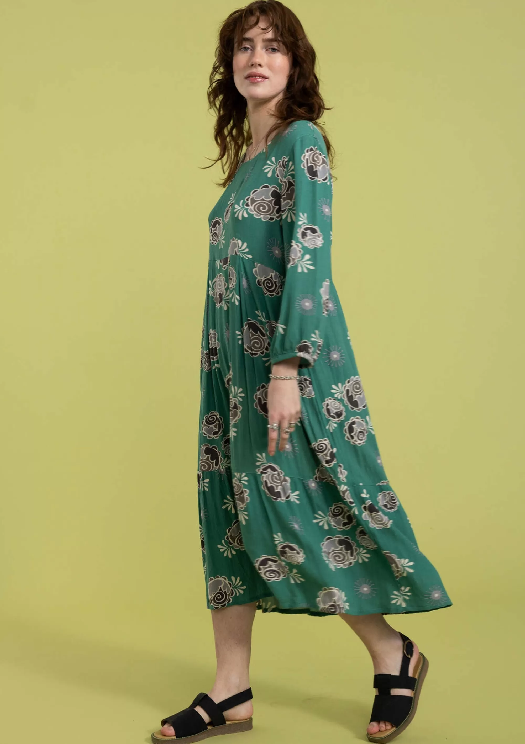 Kleider | Kleider im Hippie-Stil^Gudrun Sjödén Webkleid Aus Viskose wermutkraut