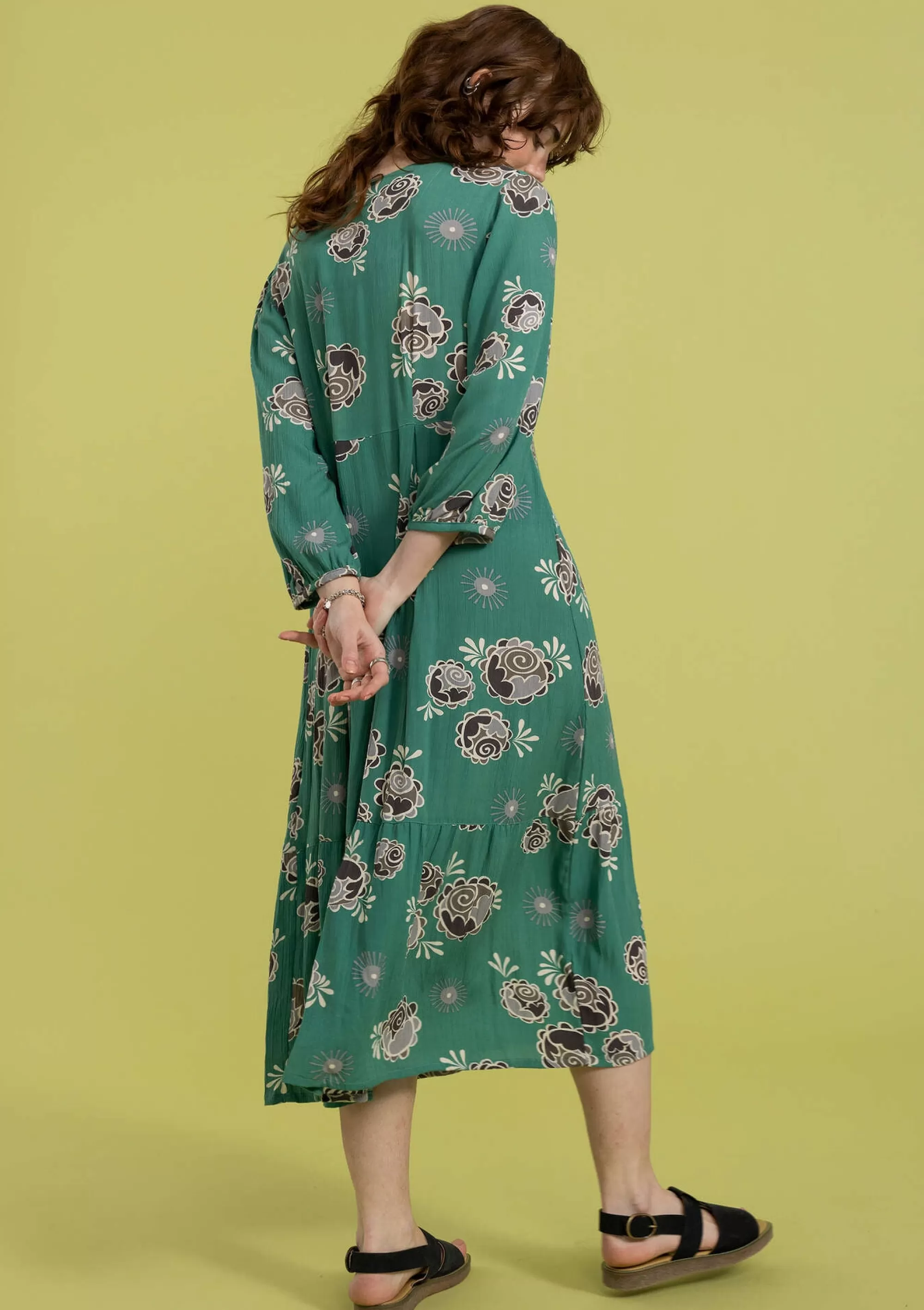 Kleider | Kleider im Hippie-Stil^Gudrun Sjödén Webkleid Aus Viskose wermutkraut