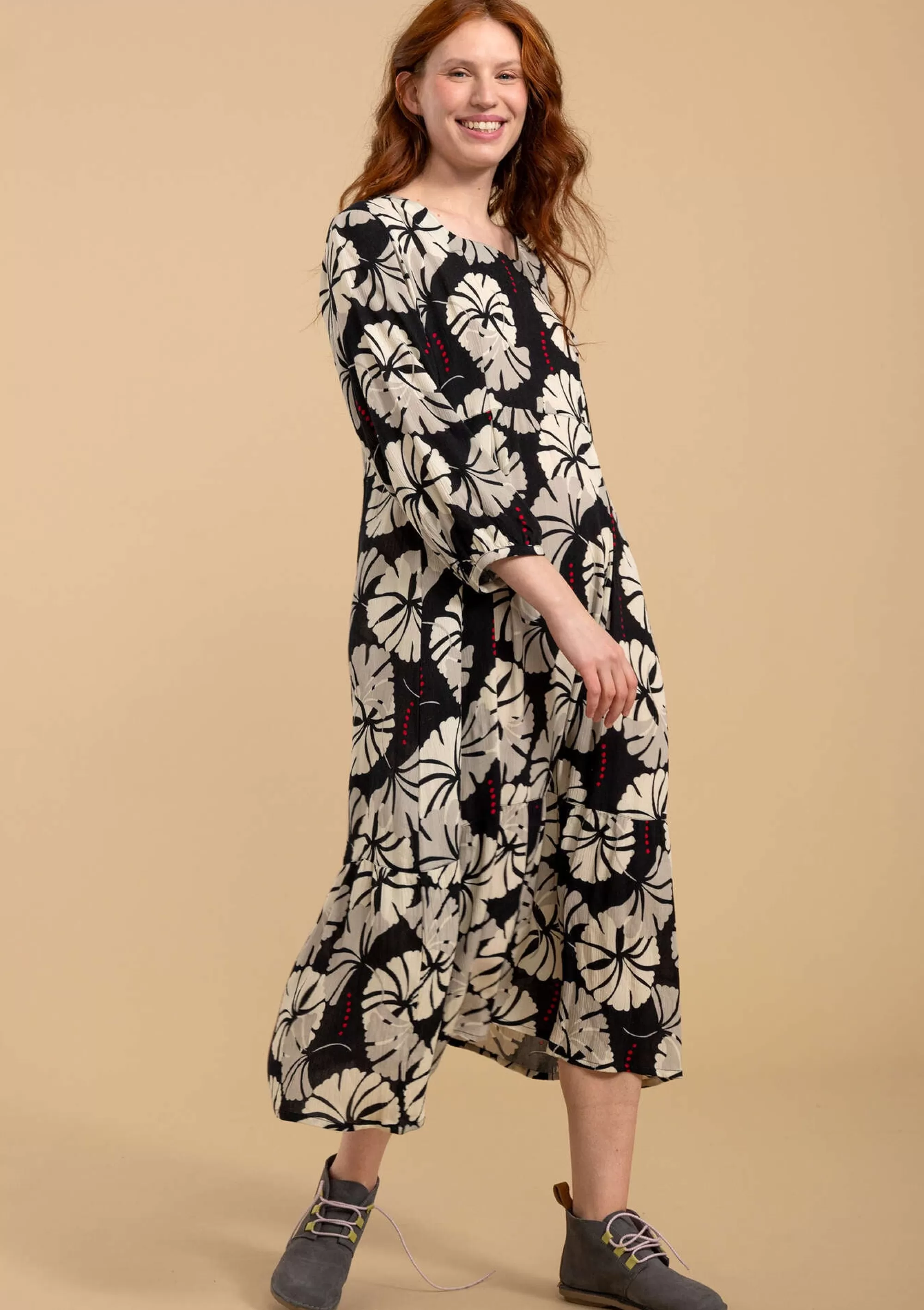 Kleider | Kleider im Hippie-Stil^Gudrun Sjödén Webkleid Aus Viskose schwarz